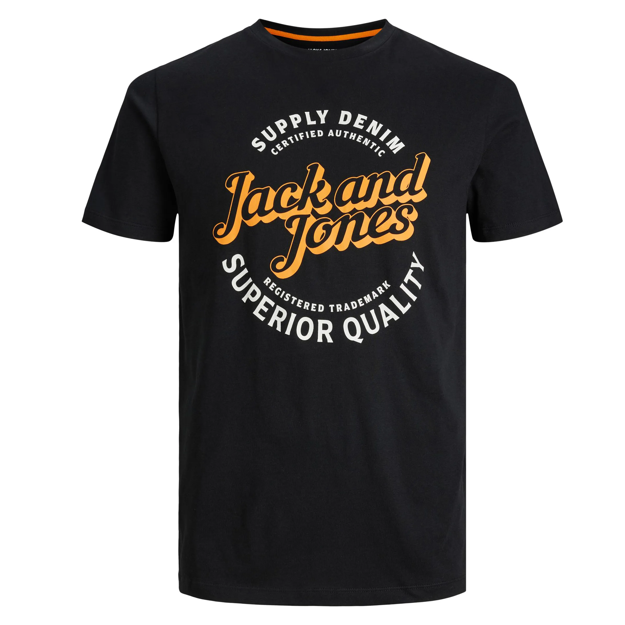 Jack Jones 12235218 JJMIKK TEE SS CREW NE Schwarz 880384 178012001 1