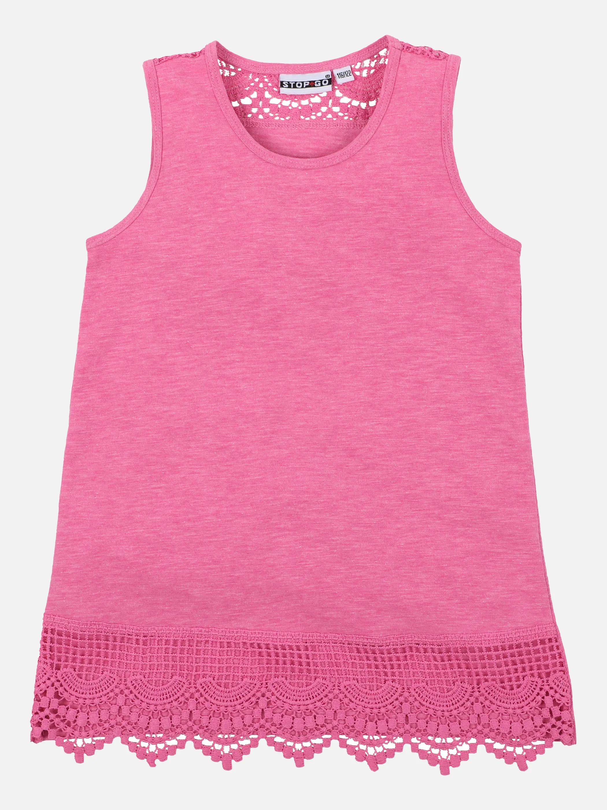 Stop + Go MG Top in pink mit Spitze Pink 863042 PINK 1 Stop + Go MG Top in pink mit Spitze Pink 863042 PINK 1