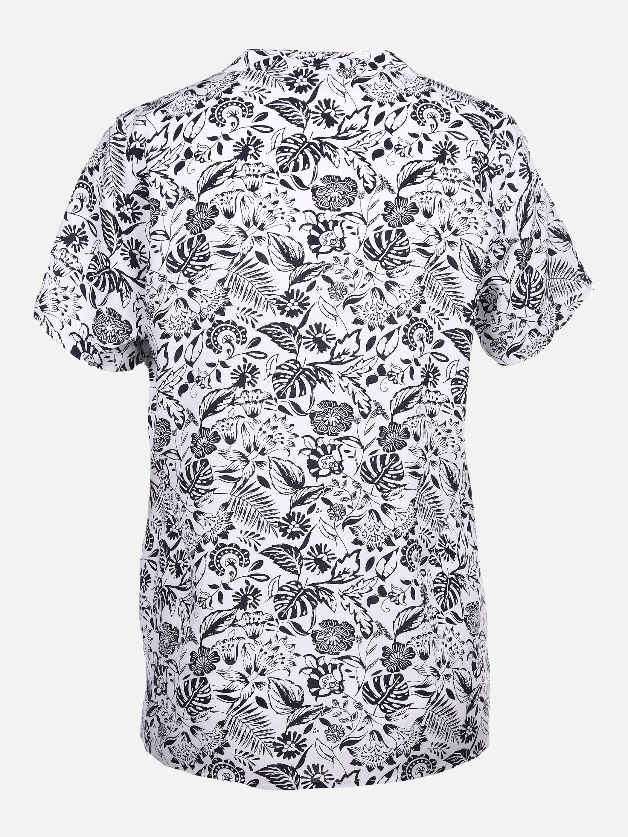 Sure Da-Bluse m. Alloverprint Blau 853385 1. NAVY/WH 2