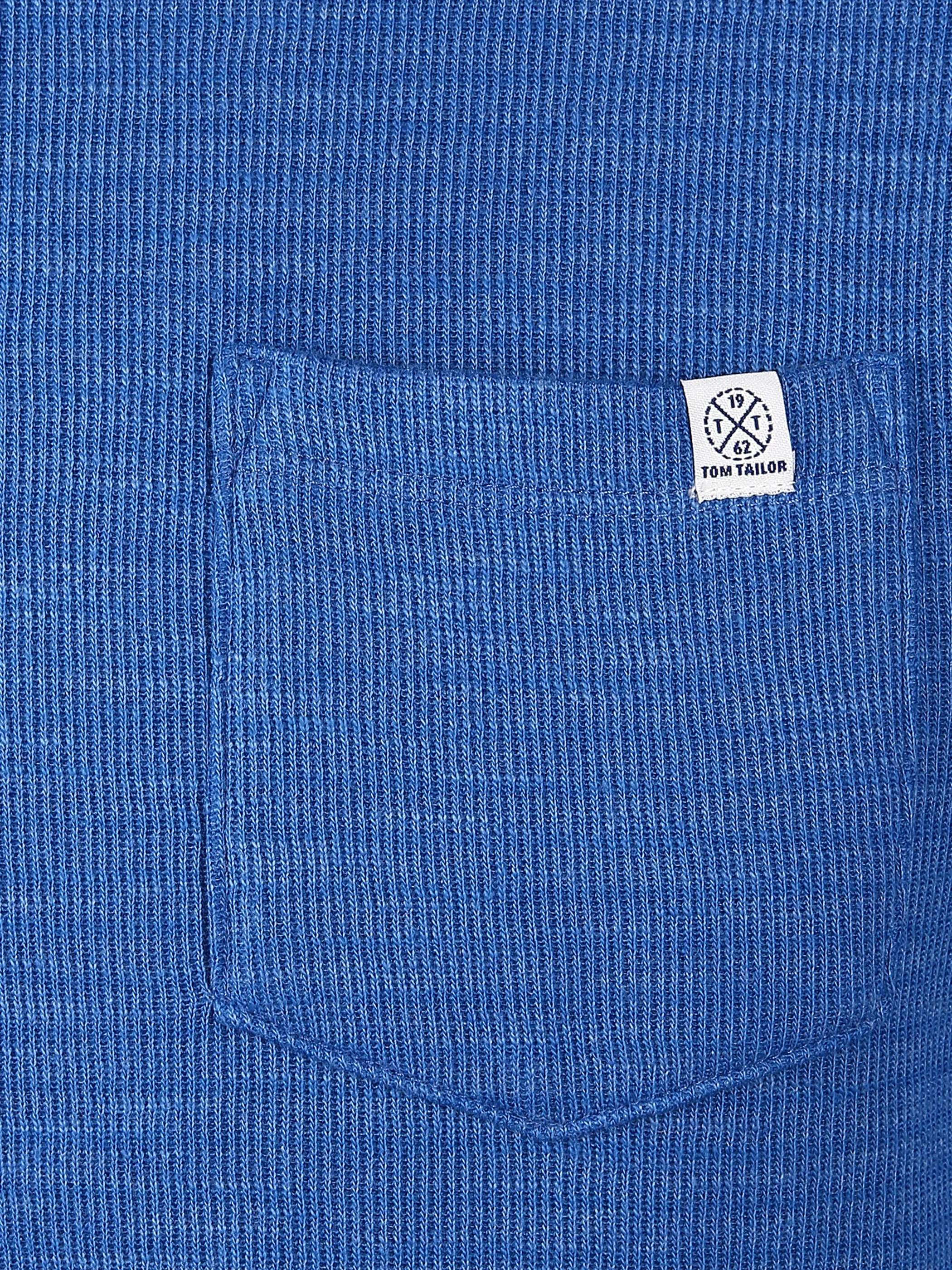 Tom Tailor 1015016 fabric mix sweatshirt Blau 833023 20480 3