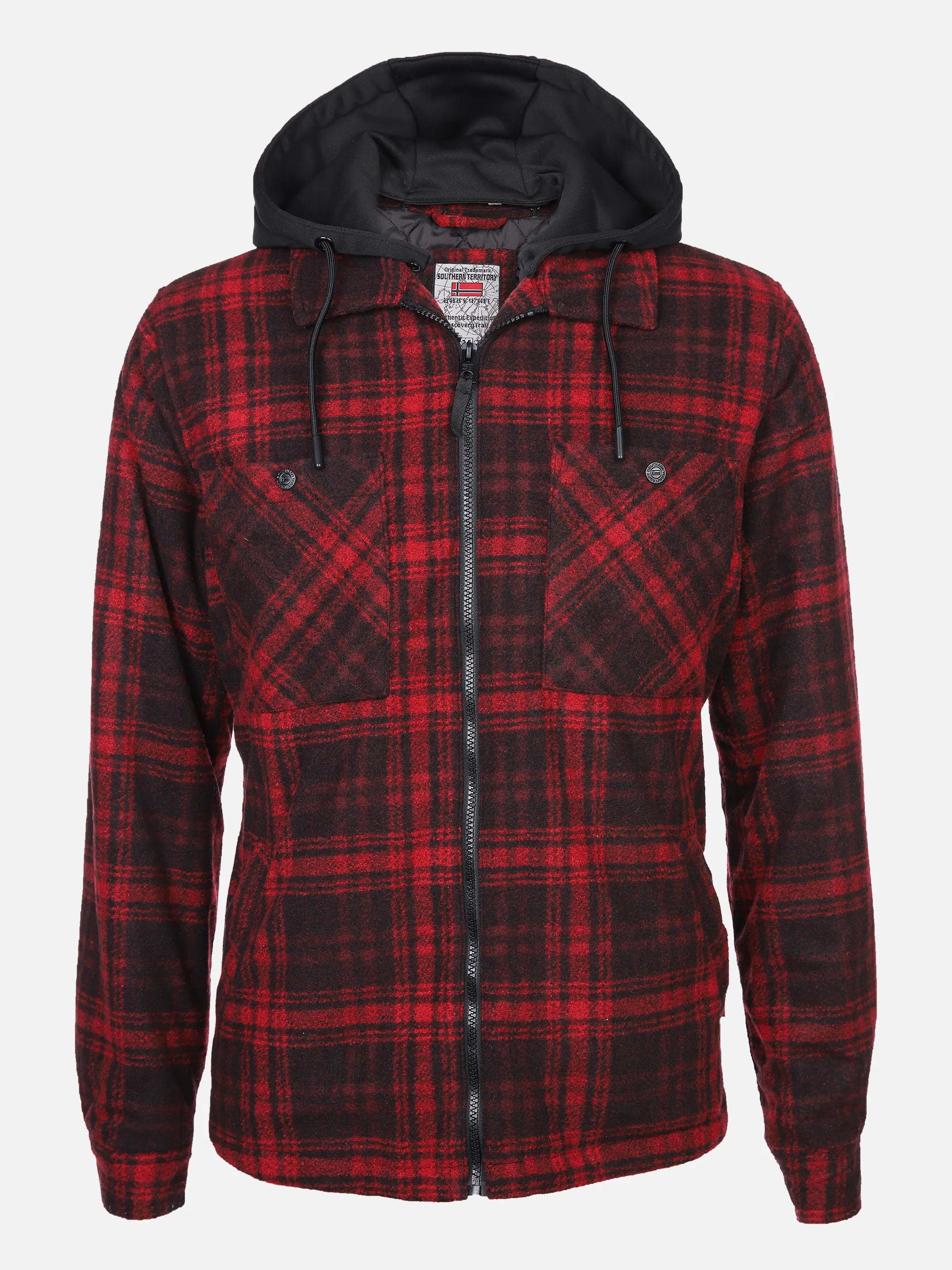 Southern Territory He. Overshirt mit Kapuze Rot 866891 DK´RED 1 Southern Territory He. Overshirt mit Kapuze Rot 866891 DK´RED 1