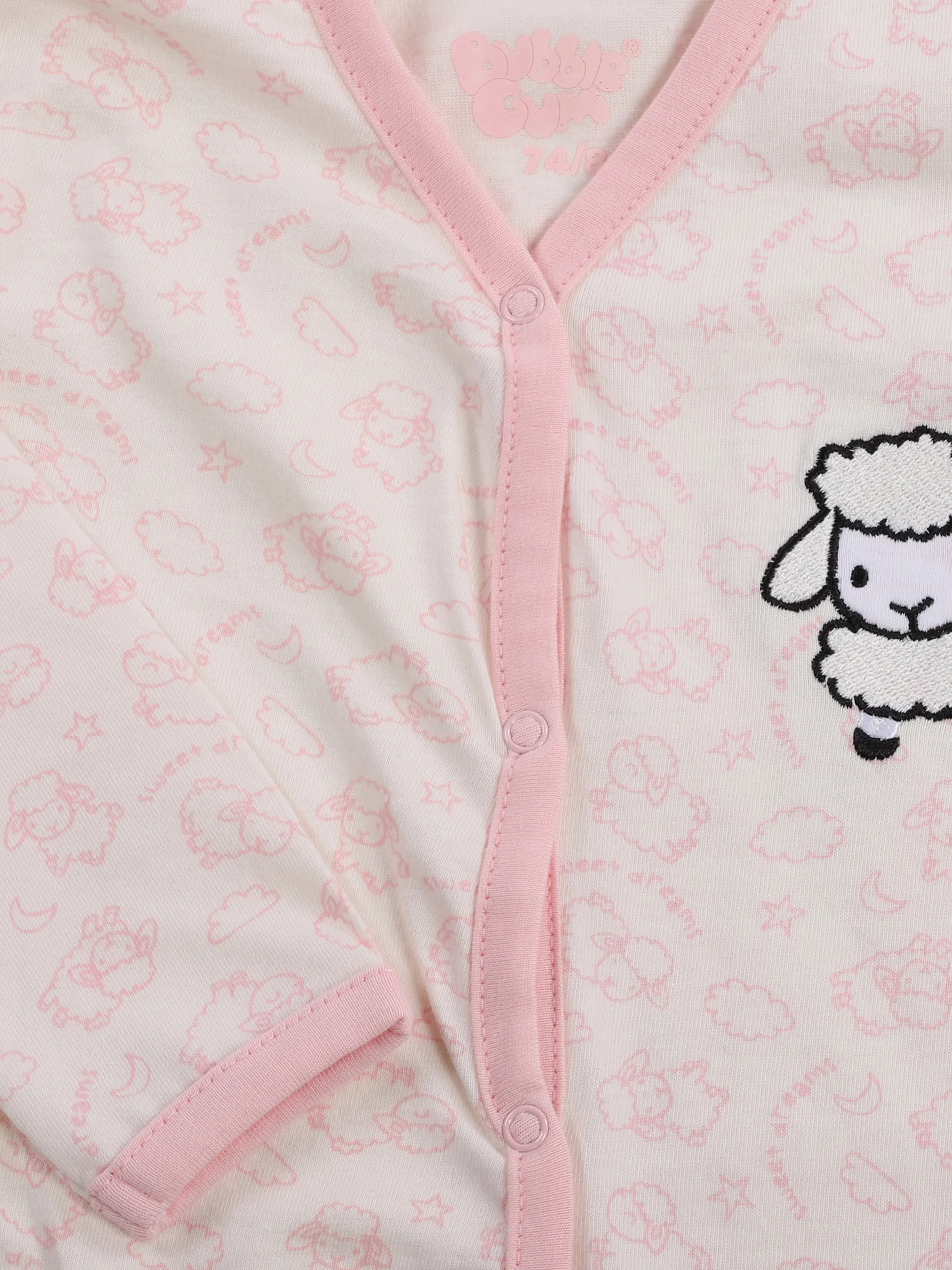 Bubble Gum BG NB Pyjama mit Fuß weiß AOP Weiß 860626 WEIß 3 Bubble Gum BG NB Pyjama mit Fuß weiß AOP Weiß 860626 WEIß 3