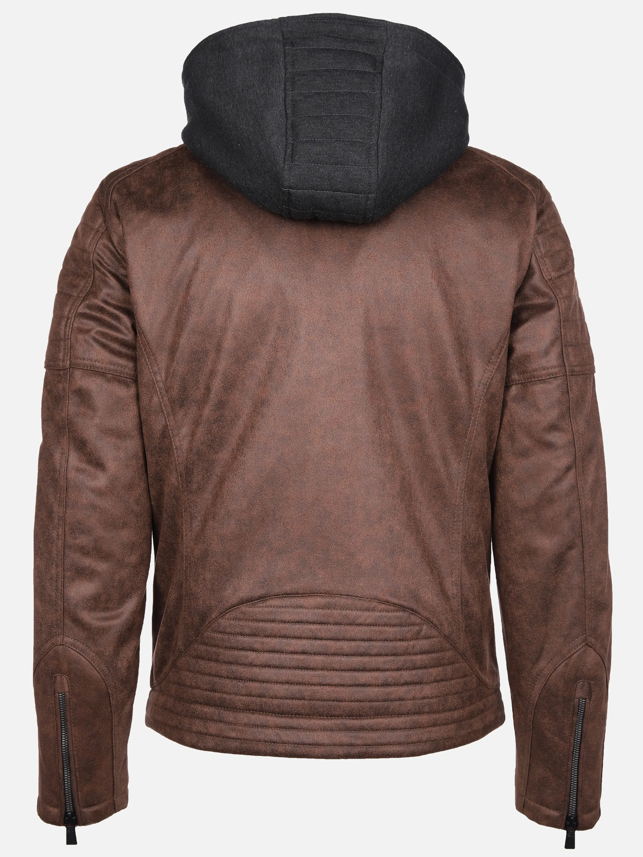 Southern Territory He. PU-Bikerjacke Kapuze braun Braun 888338 BROWN 2