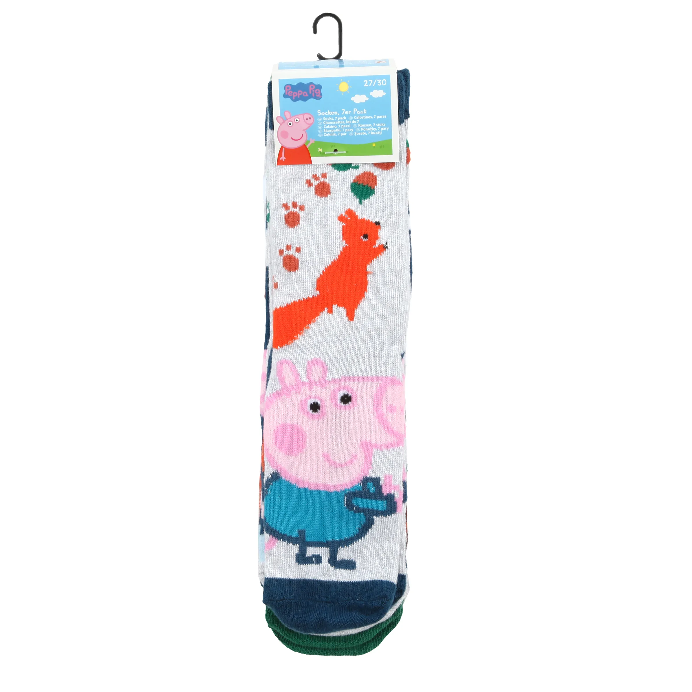 Peppa Pig KJ Socken 7er Pack Peppa Pig Bunt 886116 BLAU 1