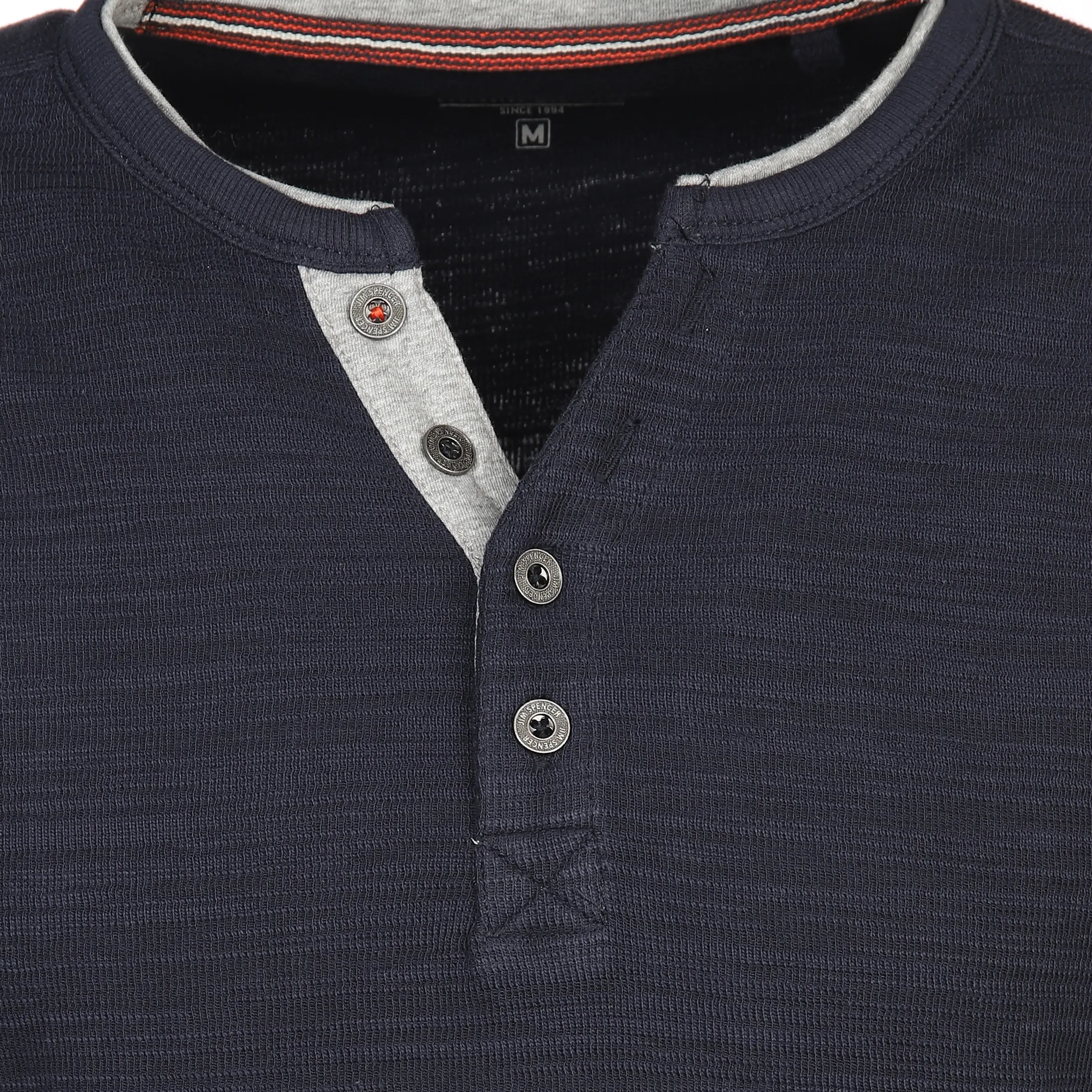 Jim Spencer He. Henleyshirt 1/1 Arm space Blau 883497 BLUE 3 Jim Spencer He. Henleyshirt 1/1 Arm space Blau 883497 BLUE 3
