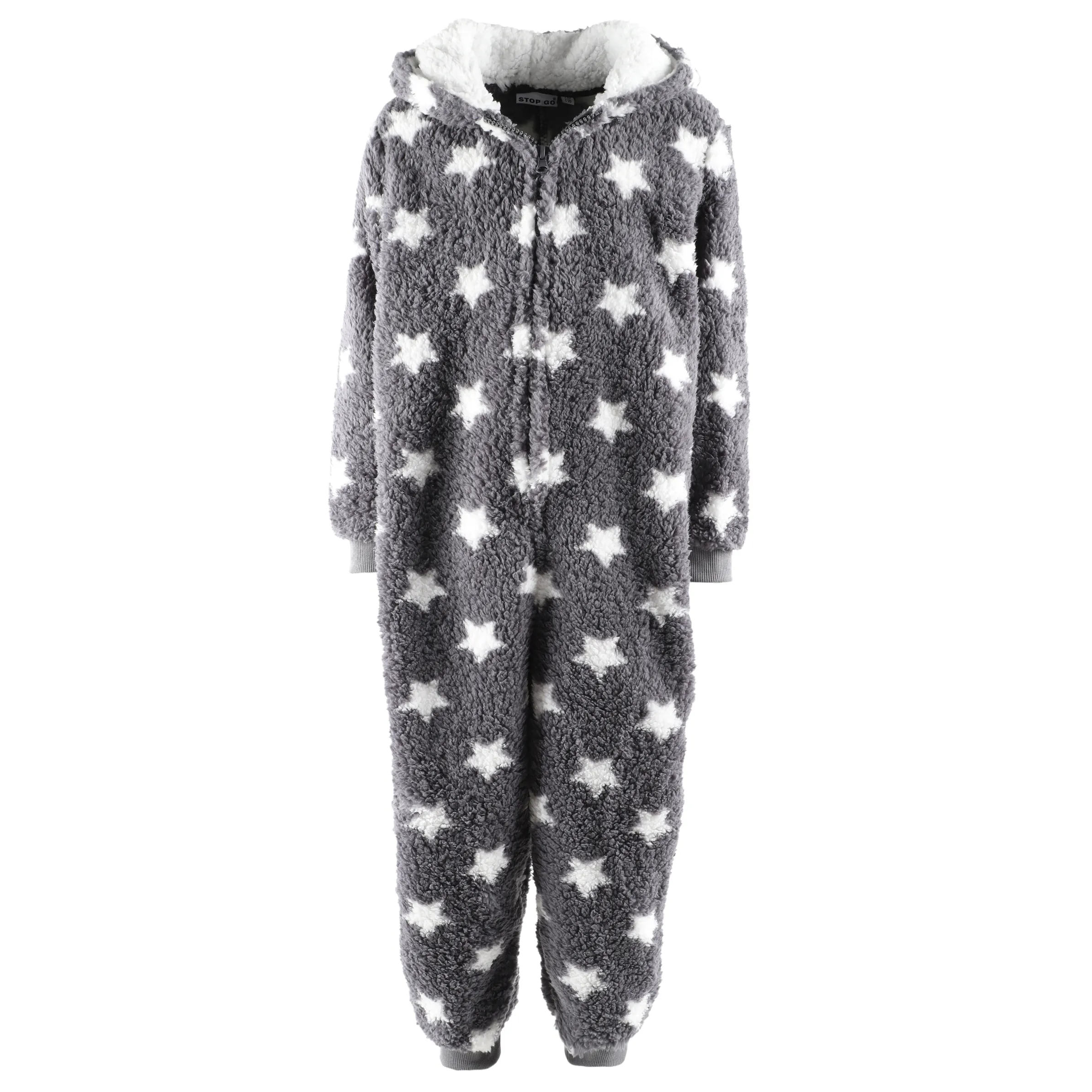 Stop + Go Kinder Kuschelfleece Jumpsuits Grau 796404 GR/CR 1