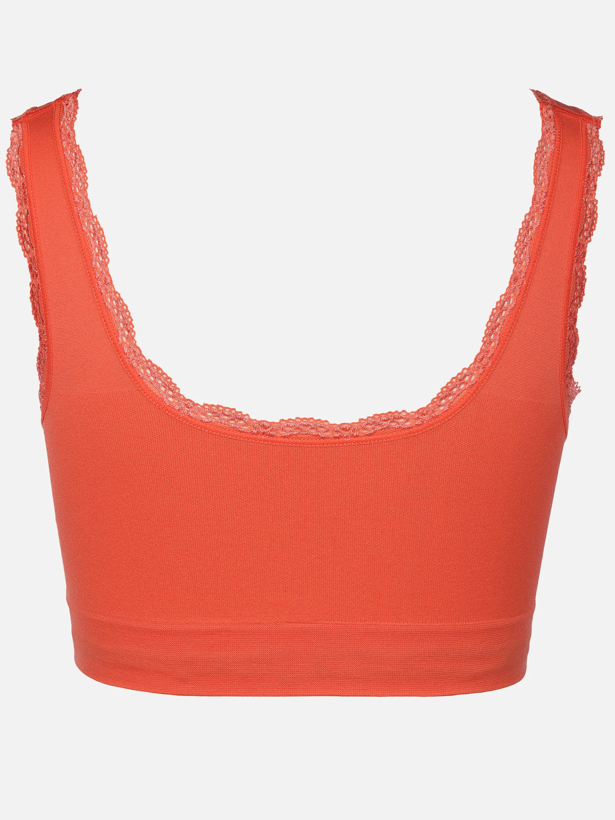 Sure Da. Bustier Seamless mit Spitze Orange 905034 PFIRSICH 2
