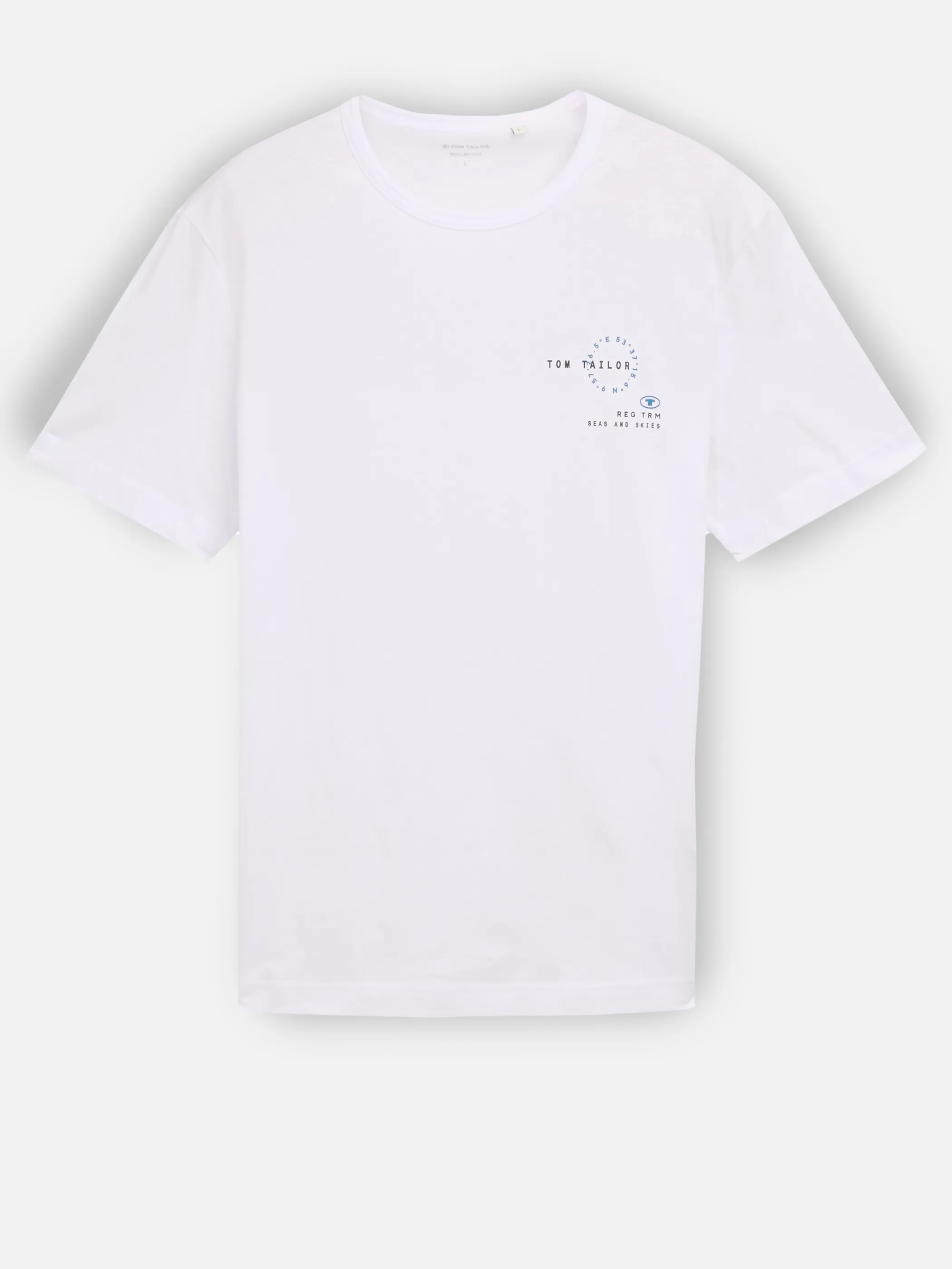 Tom Tailor 1046794 t-shirt with print Weiß 910585 20000 1