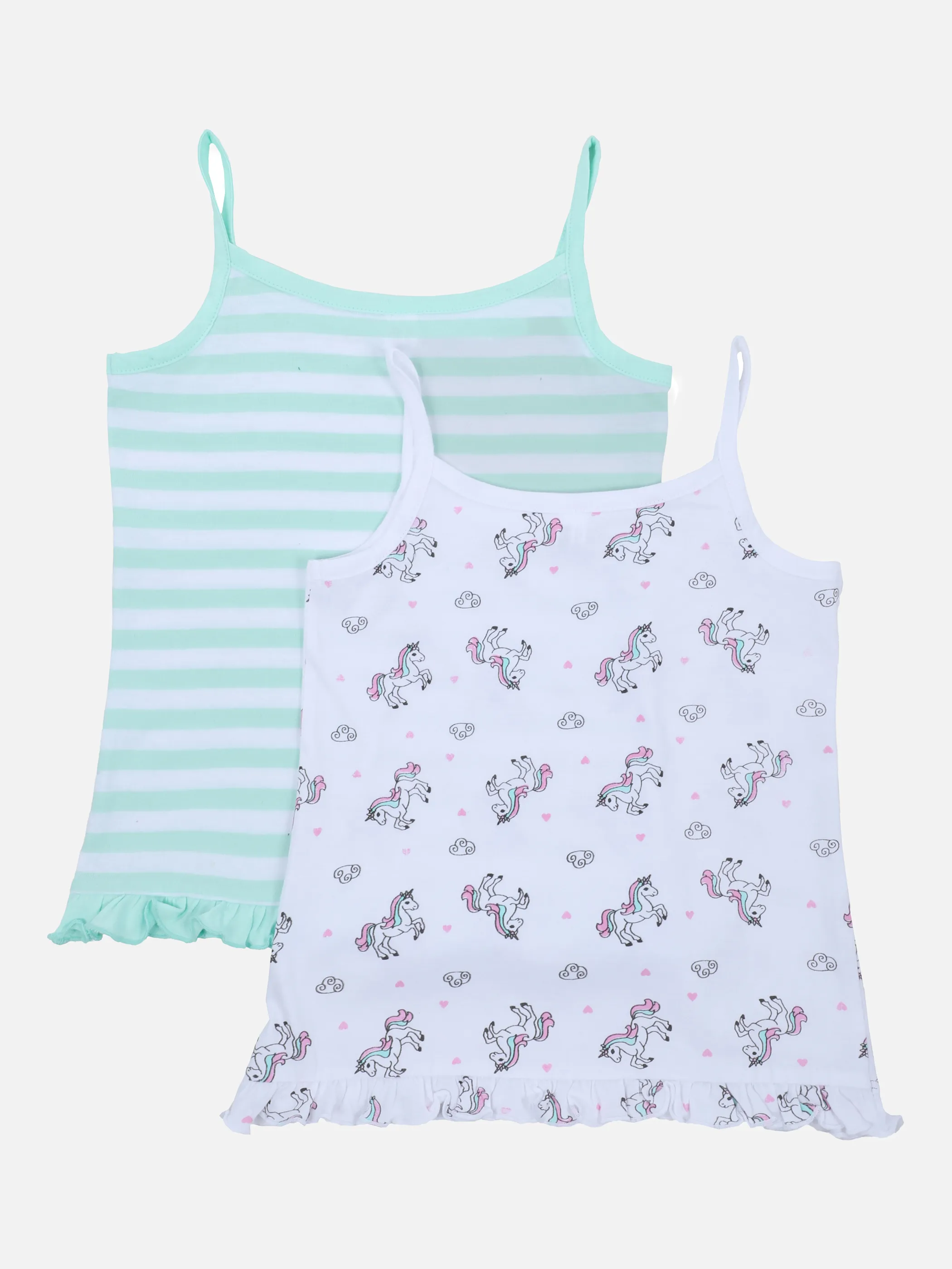 Stop + Go MG Spaghetti Shirt 2er Weiß 862690 WHITE/MINT 2 Stop + Go MG Spaghetti Shirt 2er Weiß 862690 WHITE/MINT 2