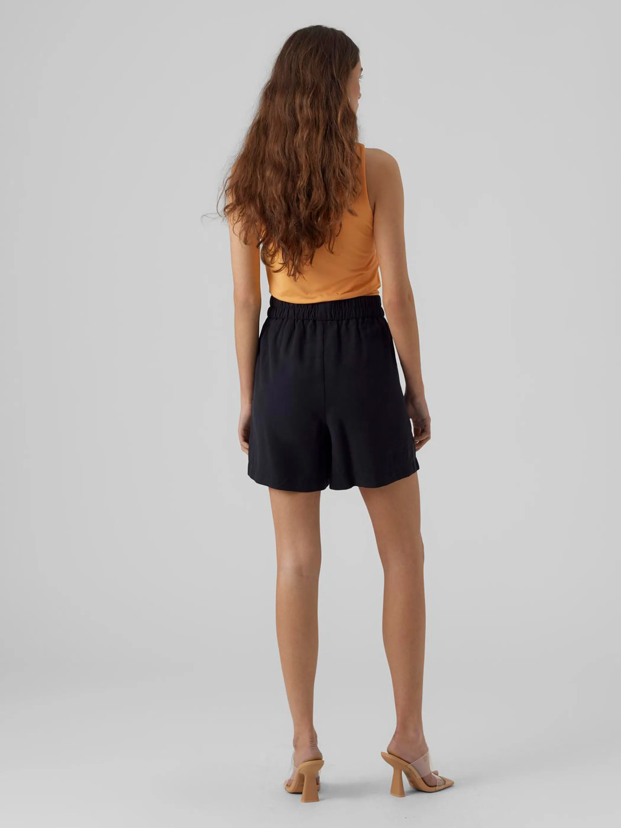 VERO MODA Vmvica HR Short DNM Vi3450 - Gonna-pantaloncino Denim Donna, Elegante E Comoda Per La Primavera
