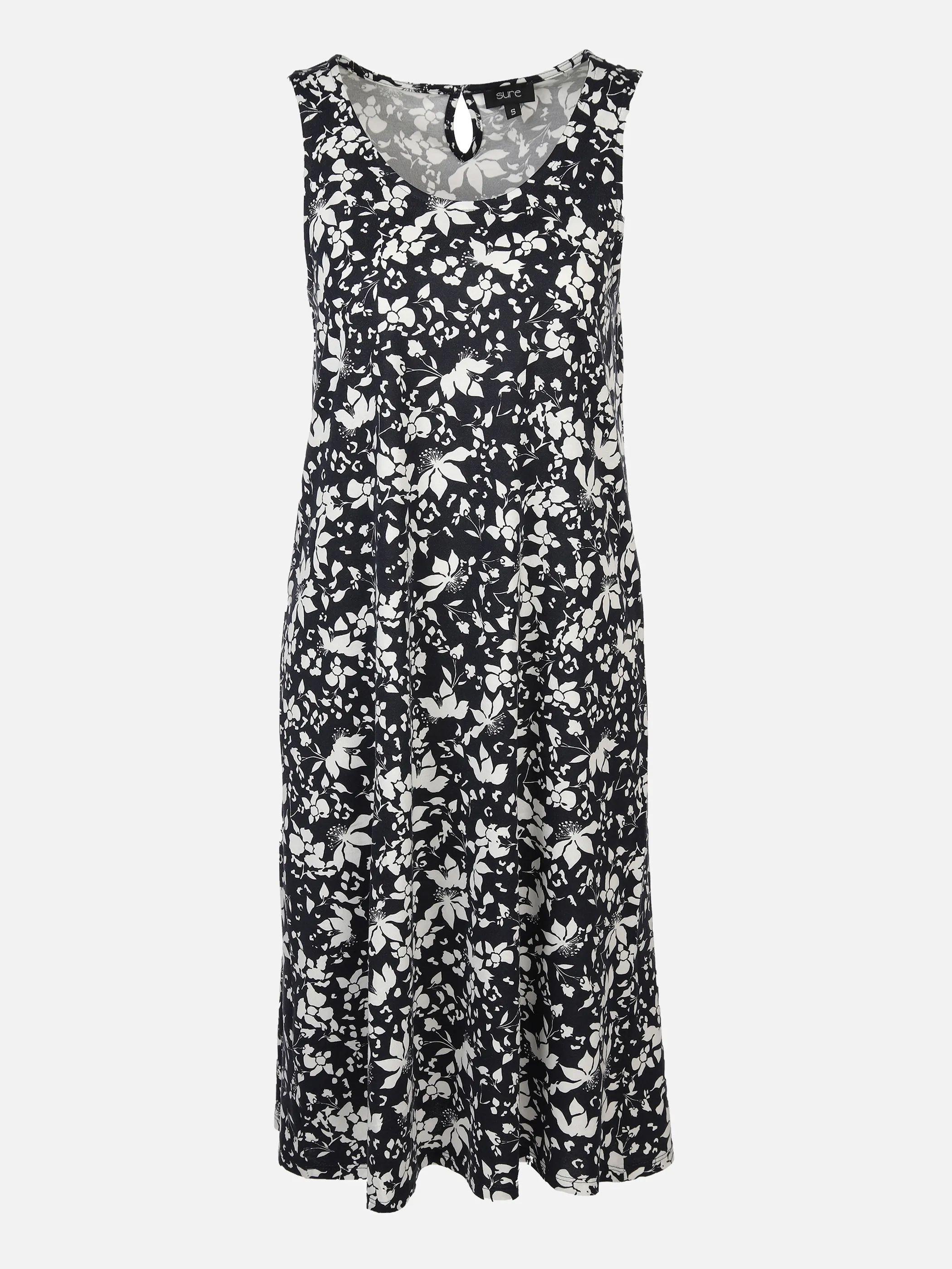 Sure Da-Shirtkleid m. Alloverprint, Marine 875879 NAVY/WEIß 1 Sure Da-Shirtkleid m. Alloverprint, Marine 875879 NAVY/WEIß 1