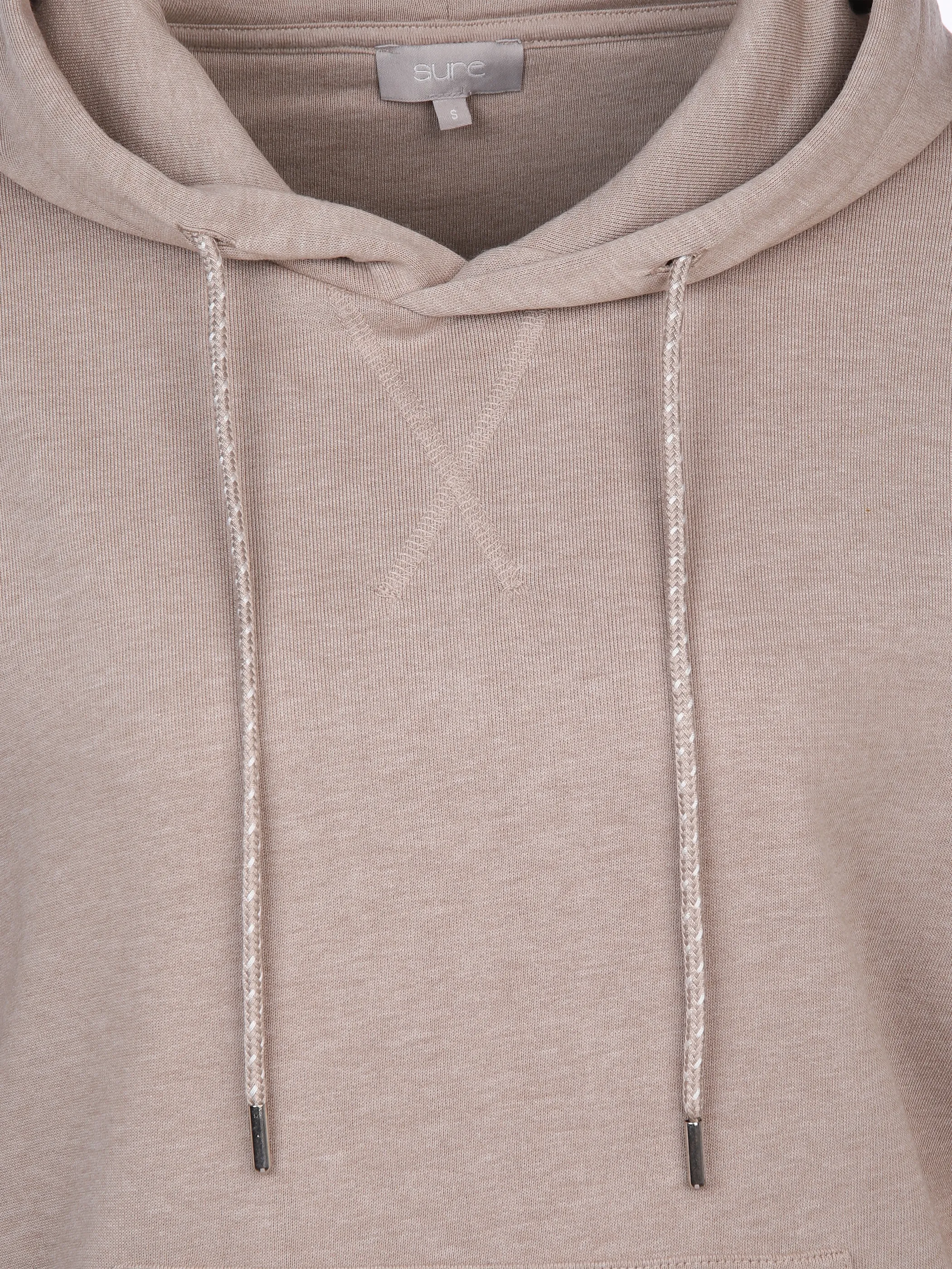 Sure Da-Sweatshirt m. Kapuze Braun 869722 BEIGE MEL. 3