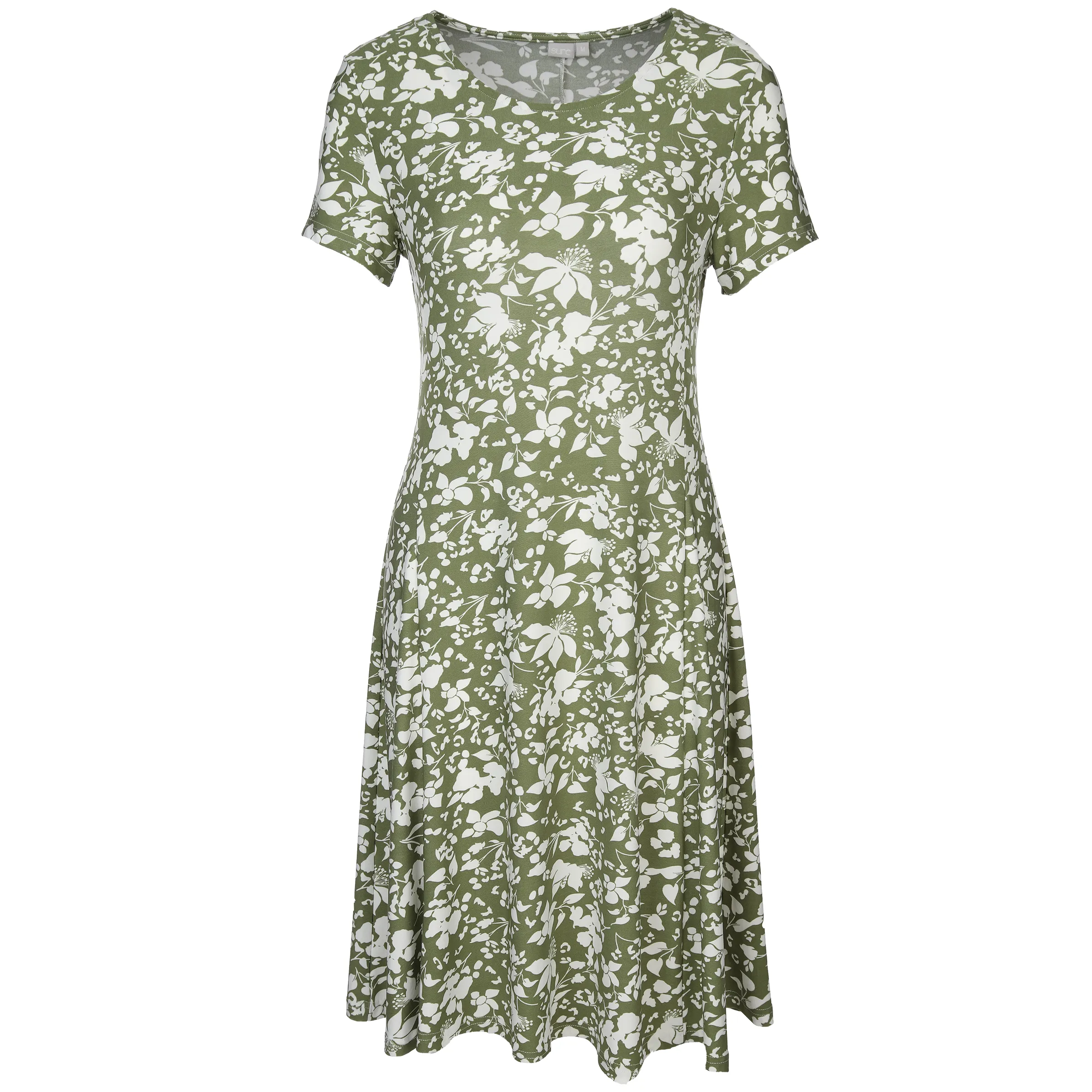 Sure Da-Shirtkleid m. Alloverprint Grün 876496 OLIVE/OFF 1 Sure Da-Shirtkleid m. Alloverprint Grün 876496 OLIVE/OFF 1