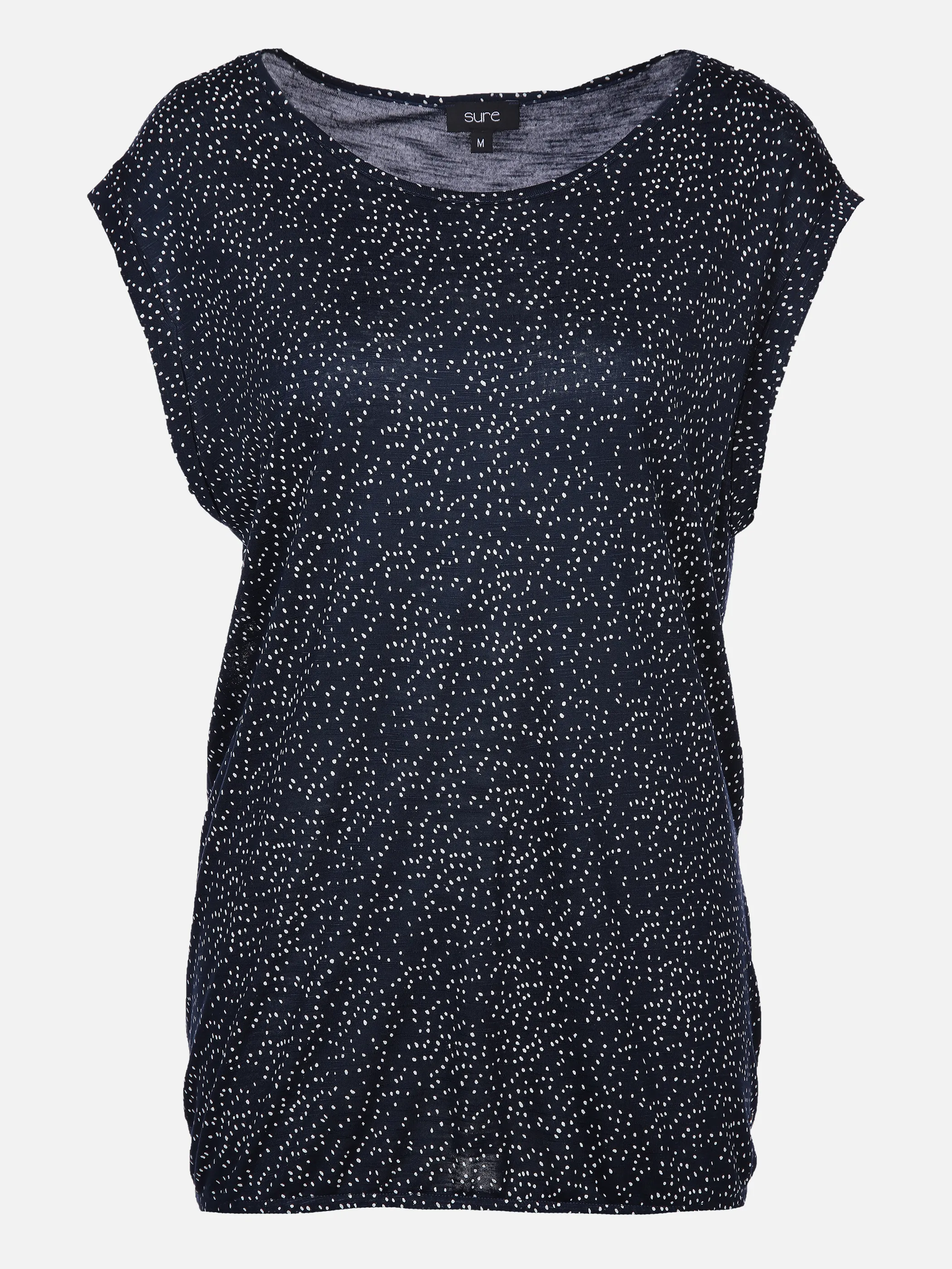 Sure Da-Alloverprinttop m.Rundhals Blau 873331 NAVY GEM 1