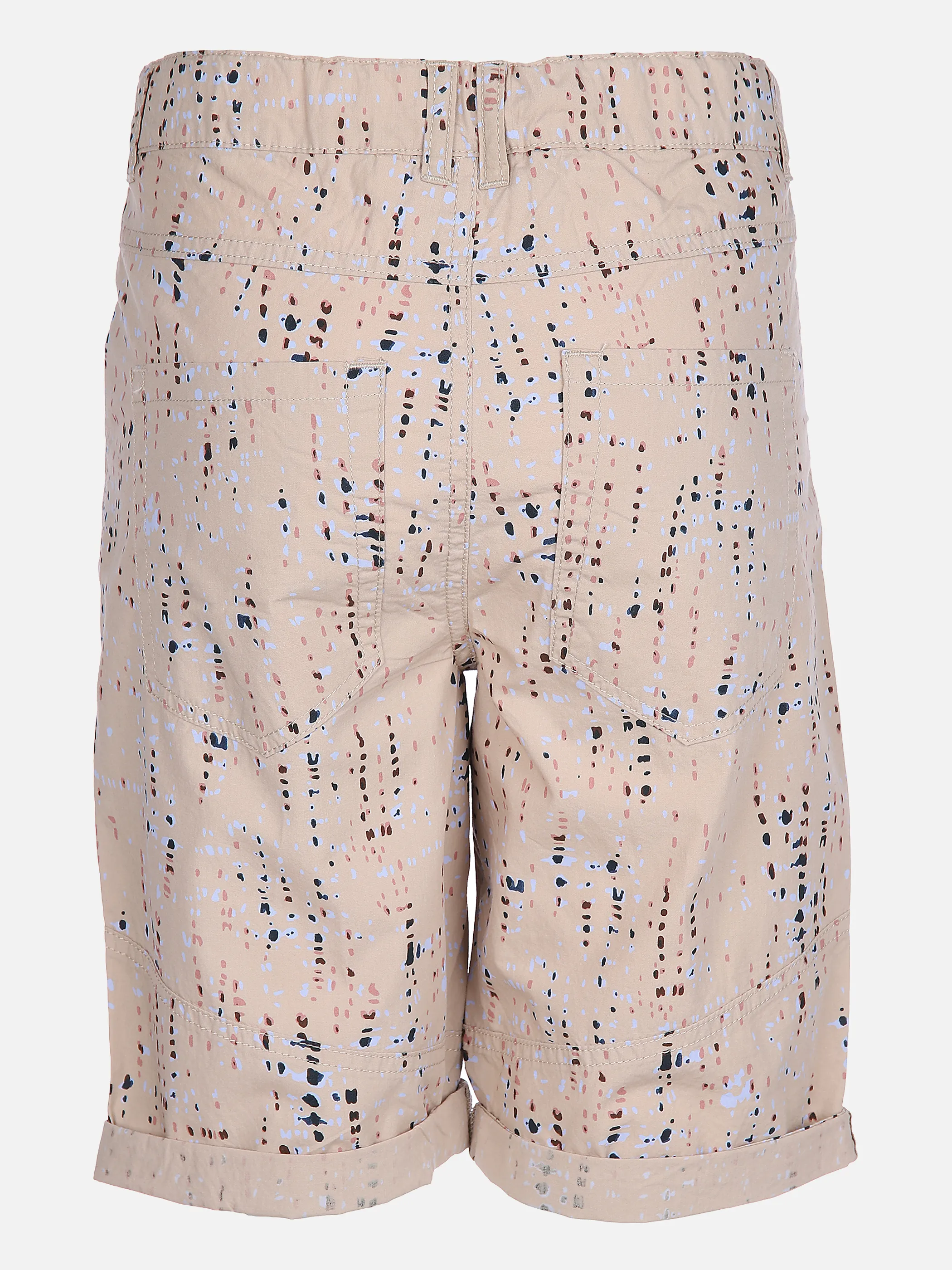 Stop + Go TB Shorts in beige mit AOP als Braun 862344 BEIGE 2 Stop + Go TB Shorts in beige mit AOP als Braun 862344 BEIGE 2