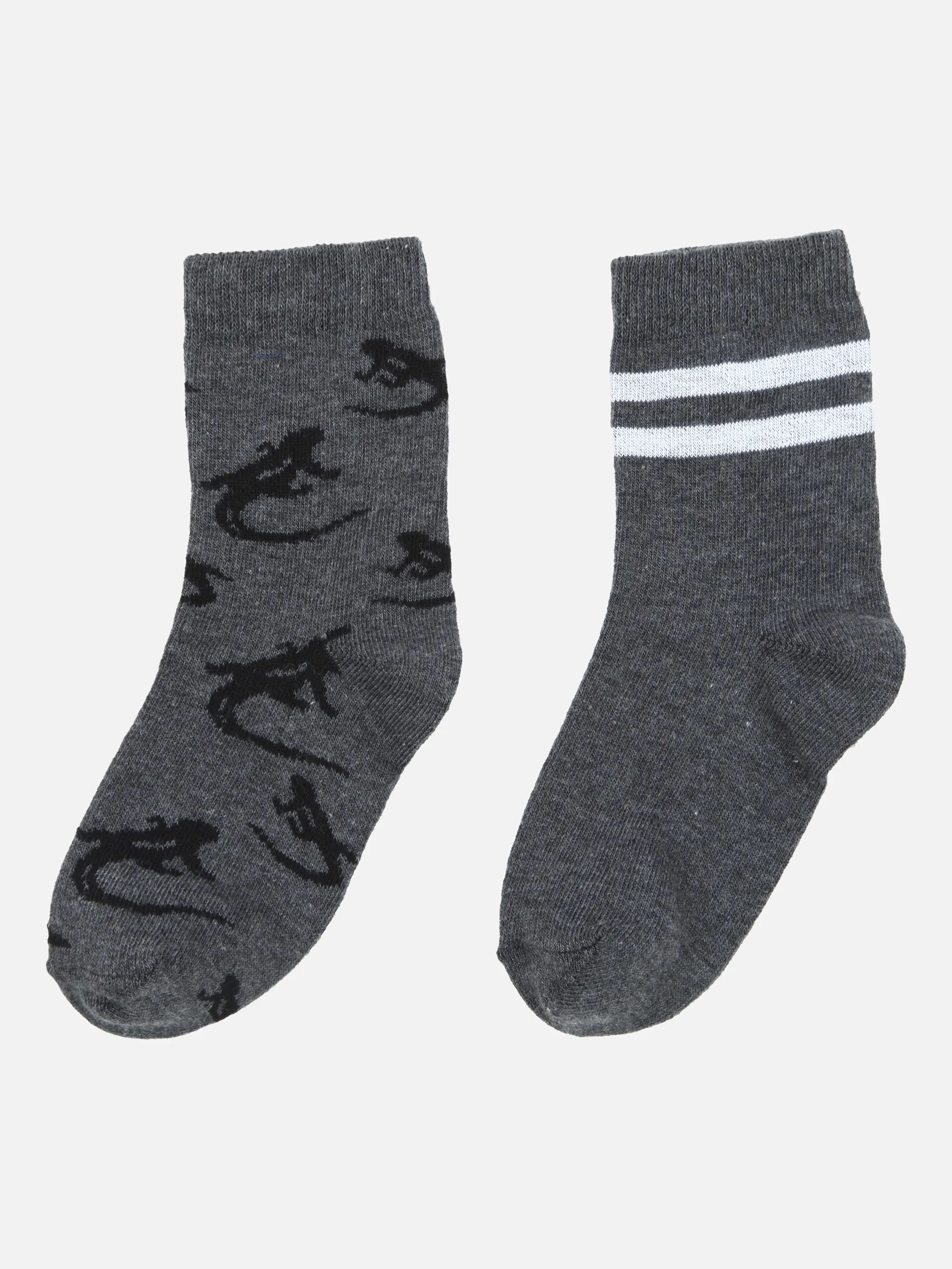 Stop + Go Mini Boys Socken 2er Pack Echs Grau 859392 GREY MEL 1