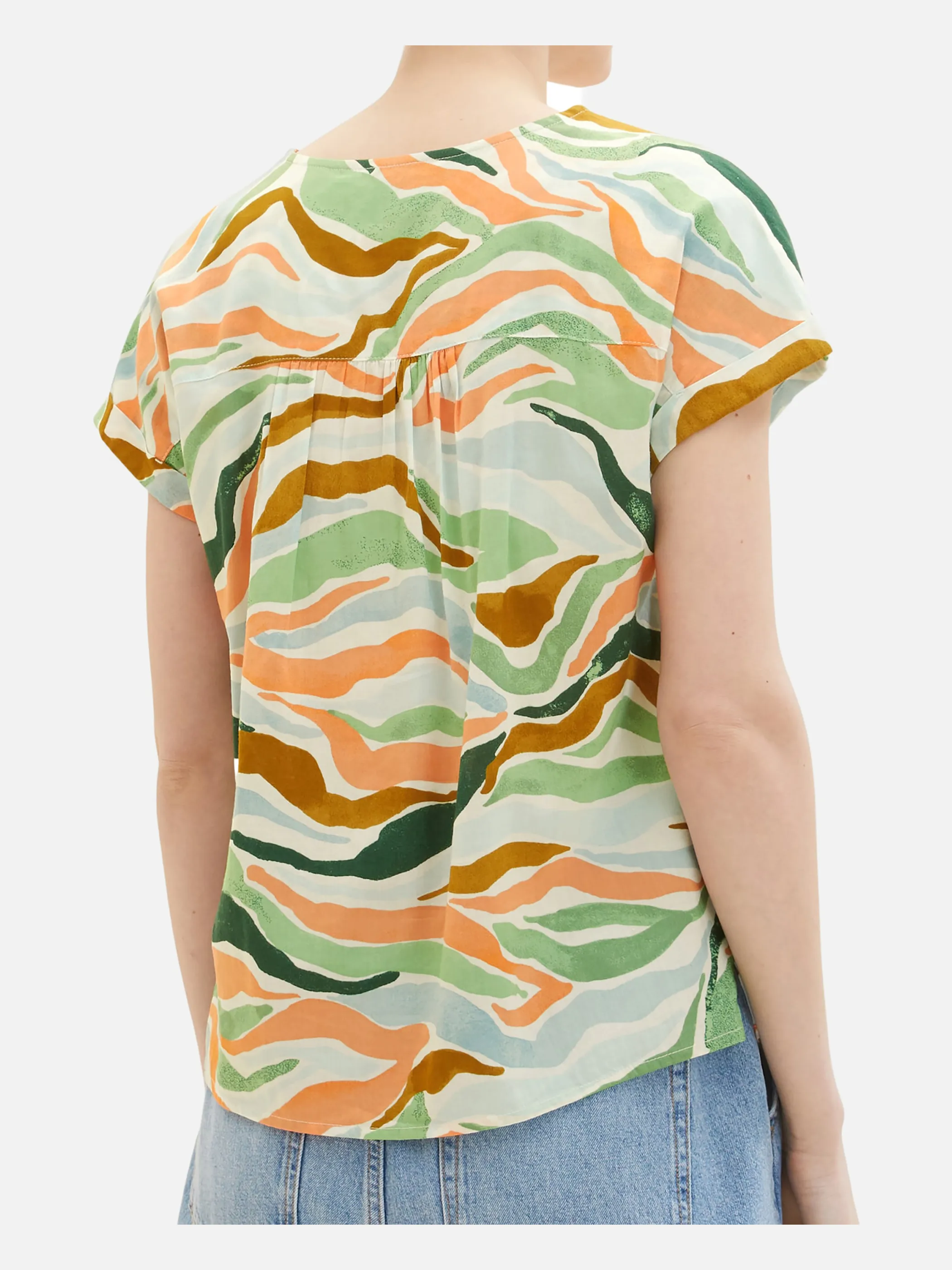 Tom Tailor 1035256 printed V-neck blouse Bunt 874876 31122 2 Tom Tailor 1035256 printed V-neck blouse Bunt 874876 31122 2