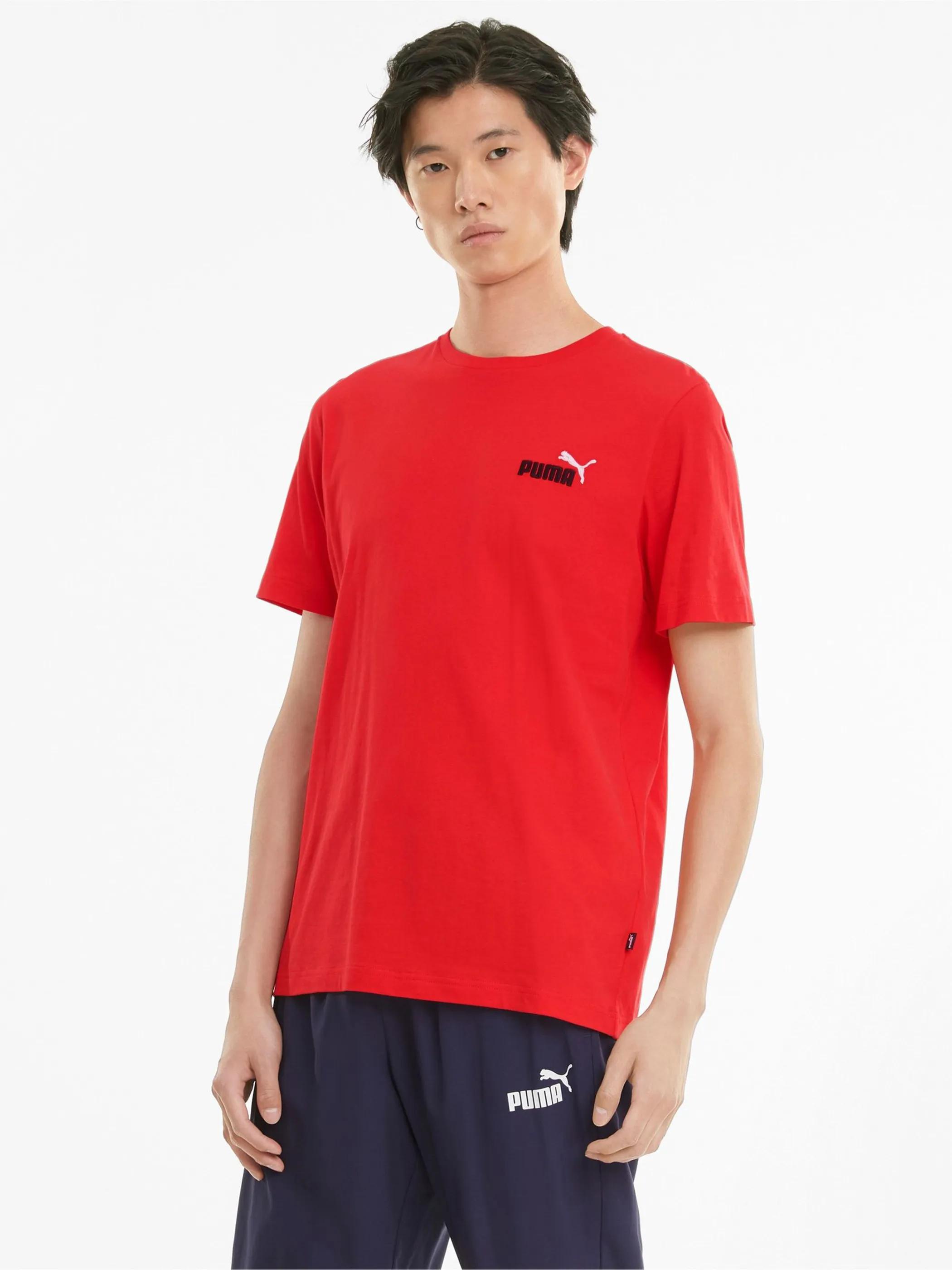 Puma 587184 He-T-Shirt, Logo Rot 846558 11 3