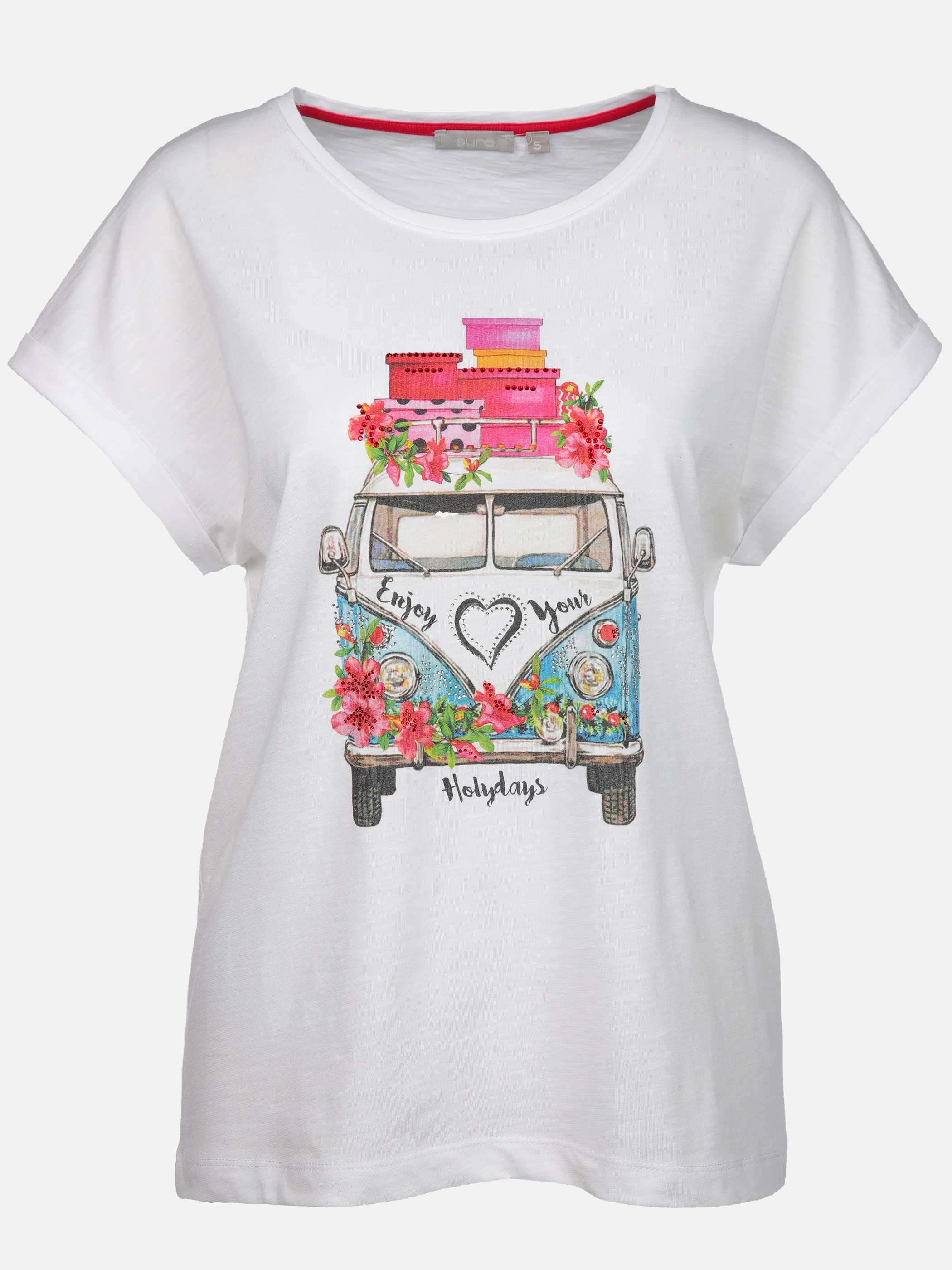 Sure Da-T-Shirt m. Frontprint Weiß 915308 VW BUS 1