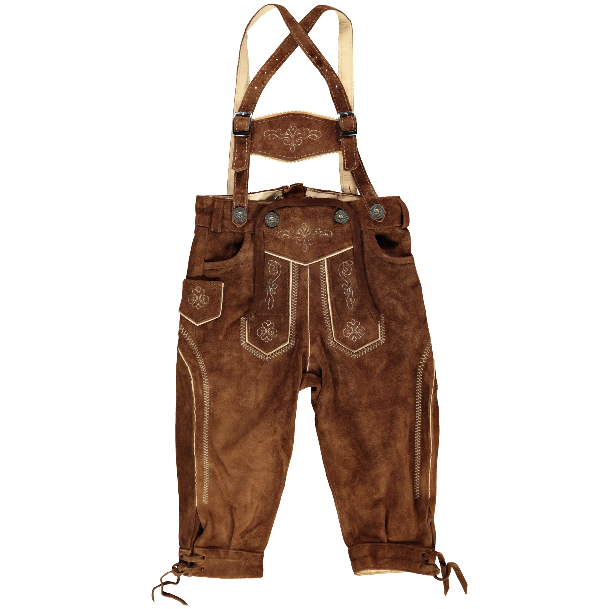 Birkhahn Mode und Tracht Knaben Trachtenhose mit Braun 795509 KAMEL 1