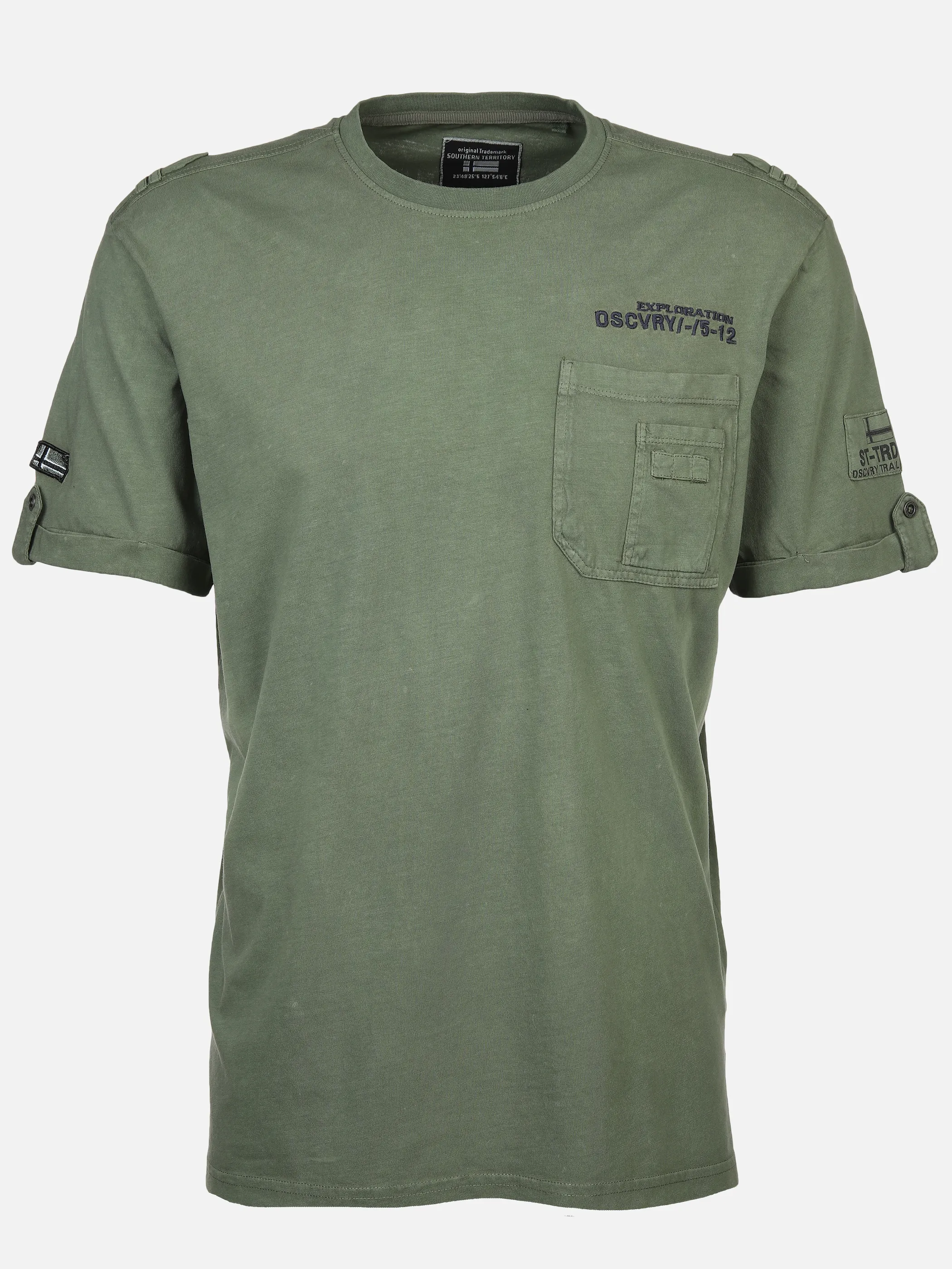 Southern Territory He. T-Shirt 1/2 Arm Cargo Oliv 893223 OLIVE 1
