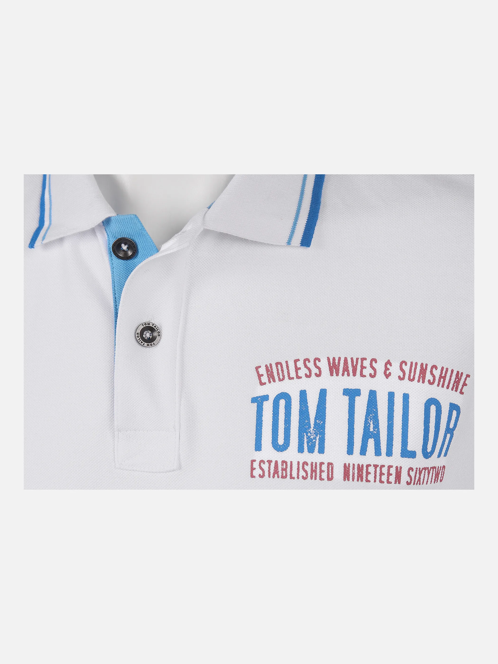 Tom Tailor 1021831 SMU decorated polo Weiß 839892 20000 3