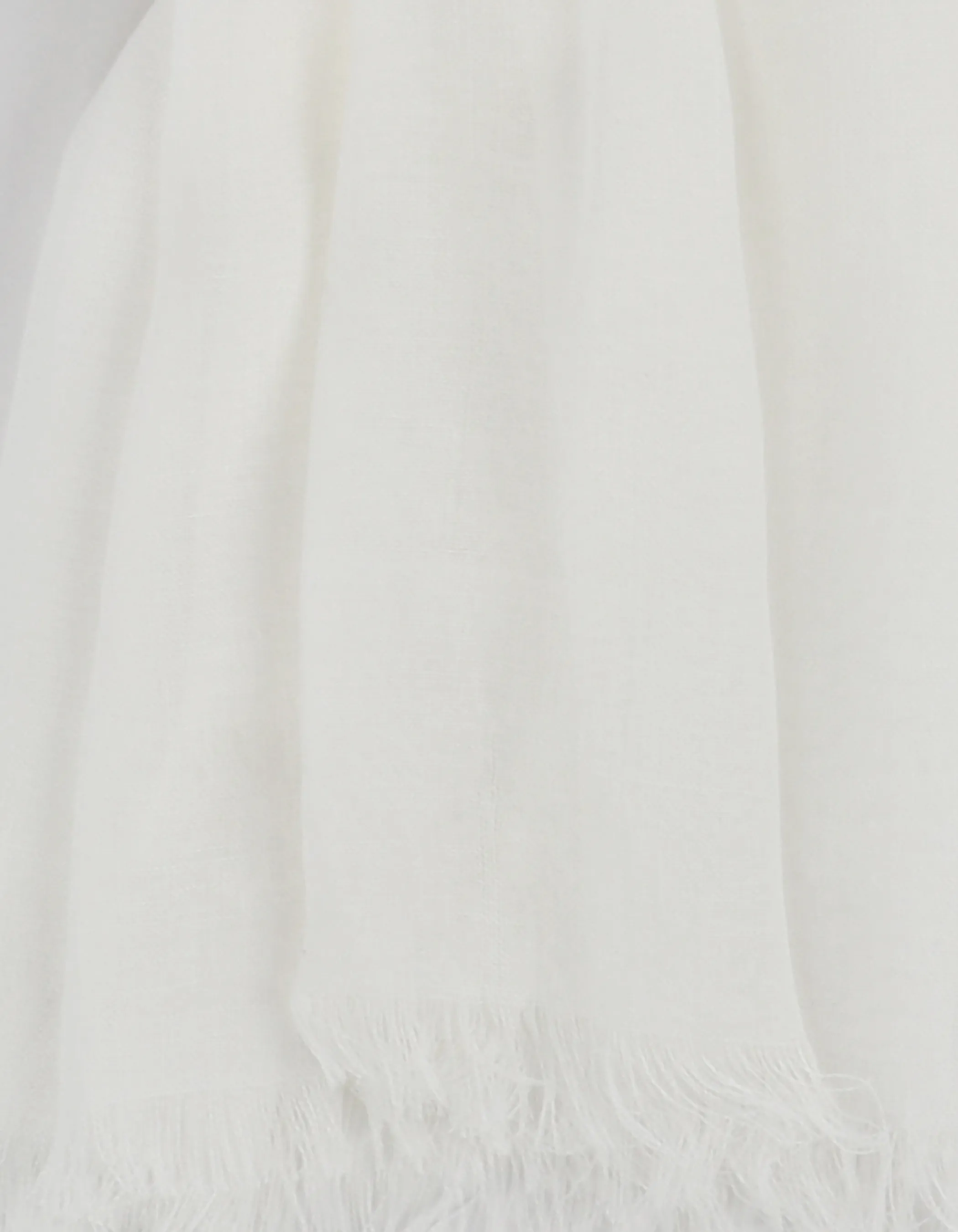 Lisa Tossa Da-Schal mit Fransen Weiß 906520 OFFWHITE 2