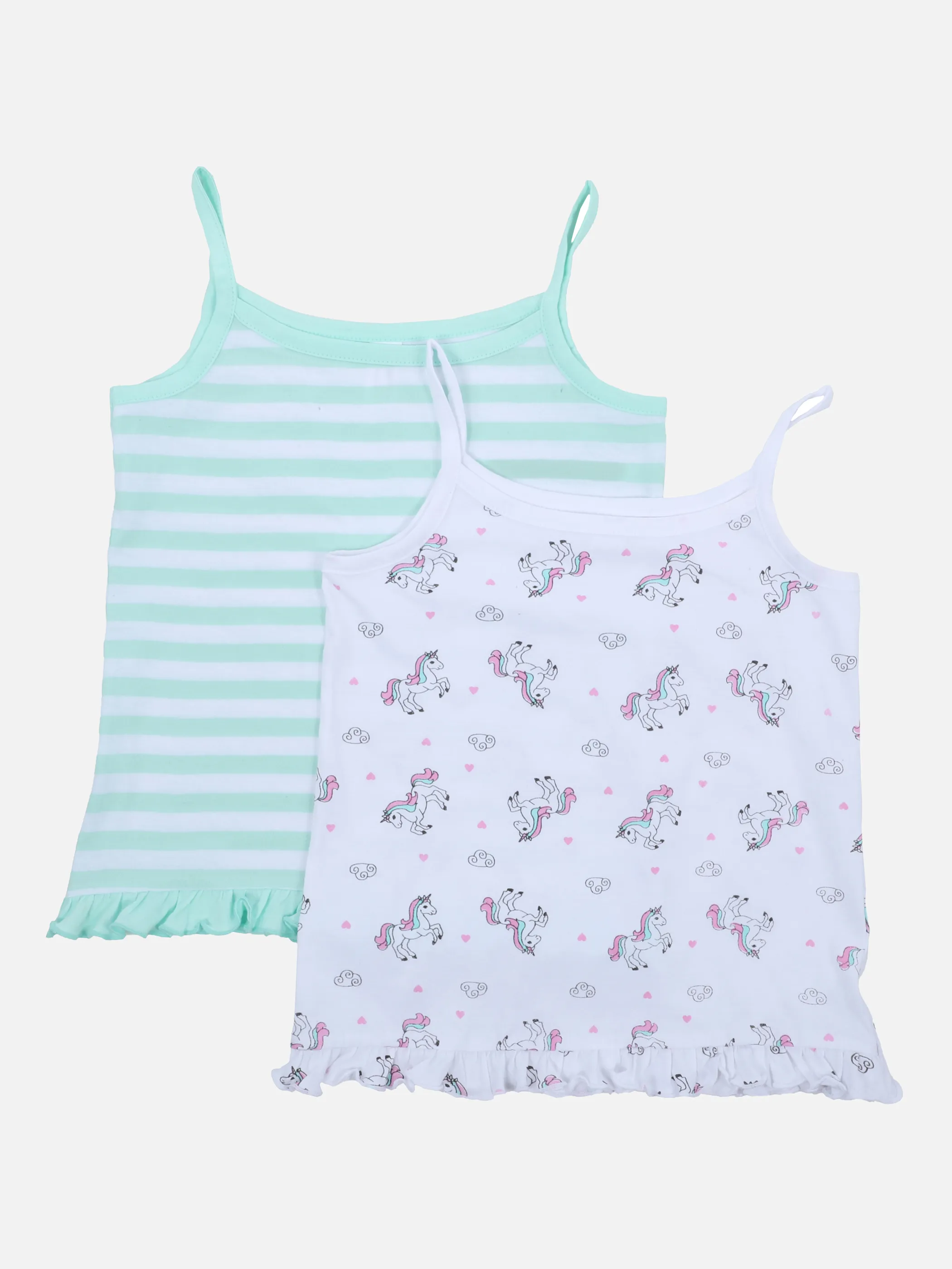 Stop + Go MG Spaghetti Shirt 2er Weiß 862690 WHITE/MINT 1 Stop + Go MG Spaghetti Shirt 2er Weiß 862690 WHITE/MINT 1