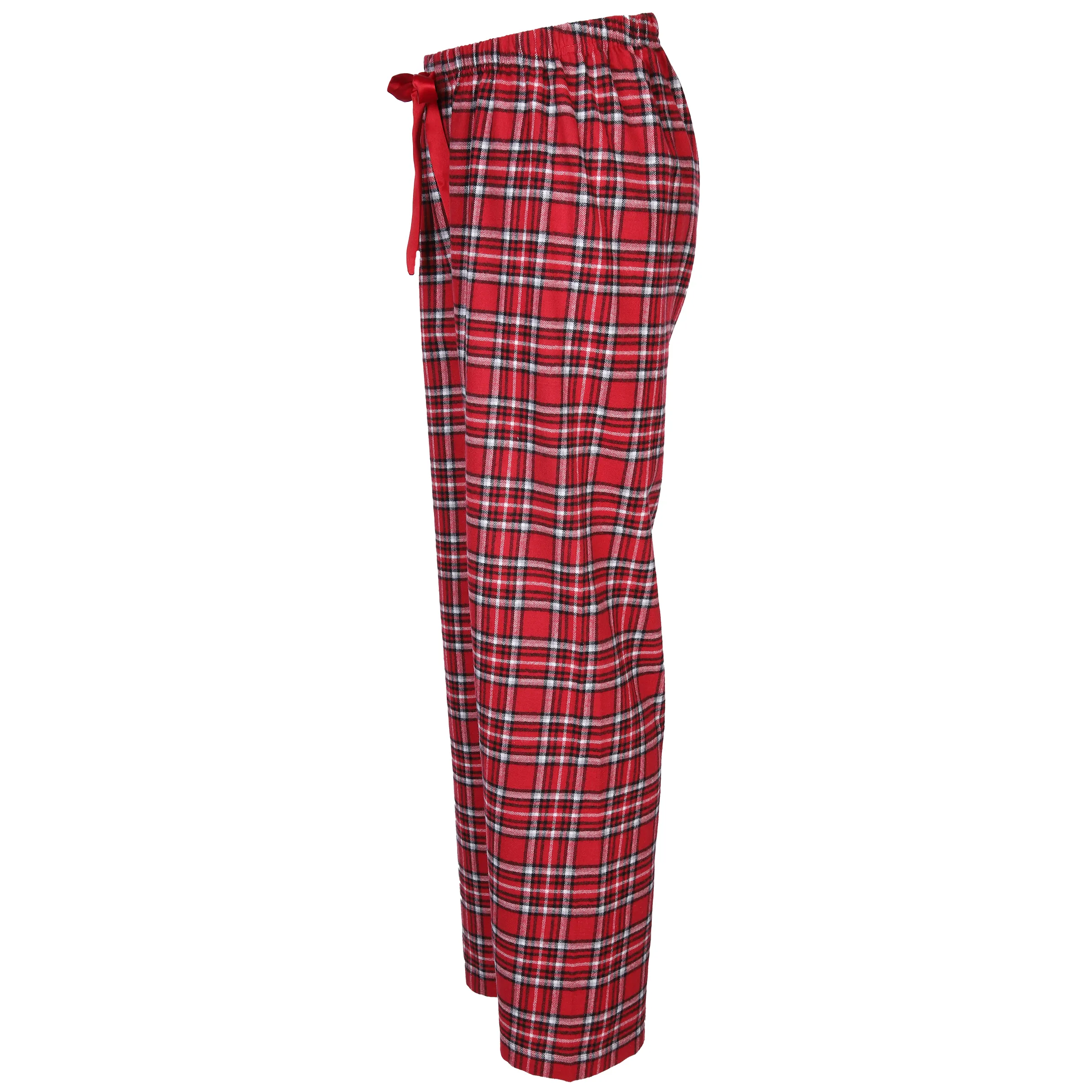 Sure Da. Schlafanzughose karo Flane Rot 885015 RO/SW/GR 3