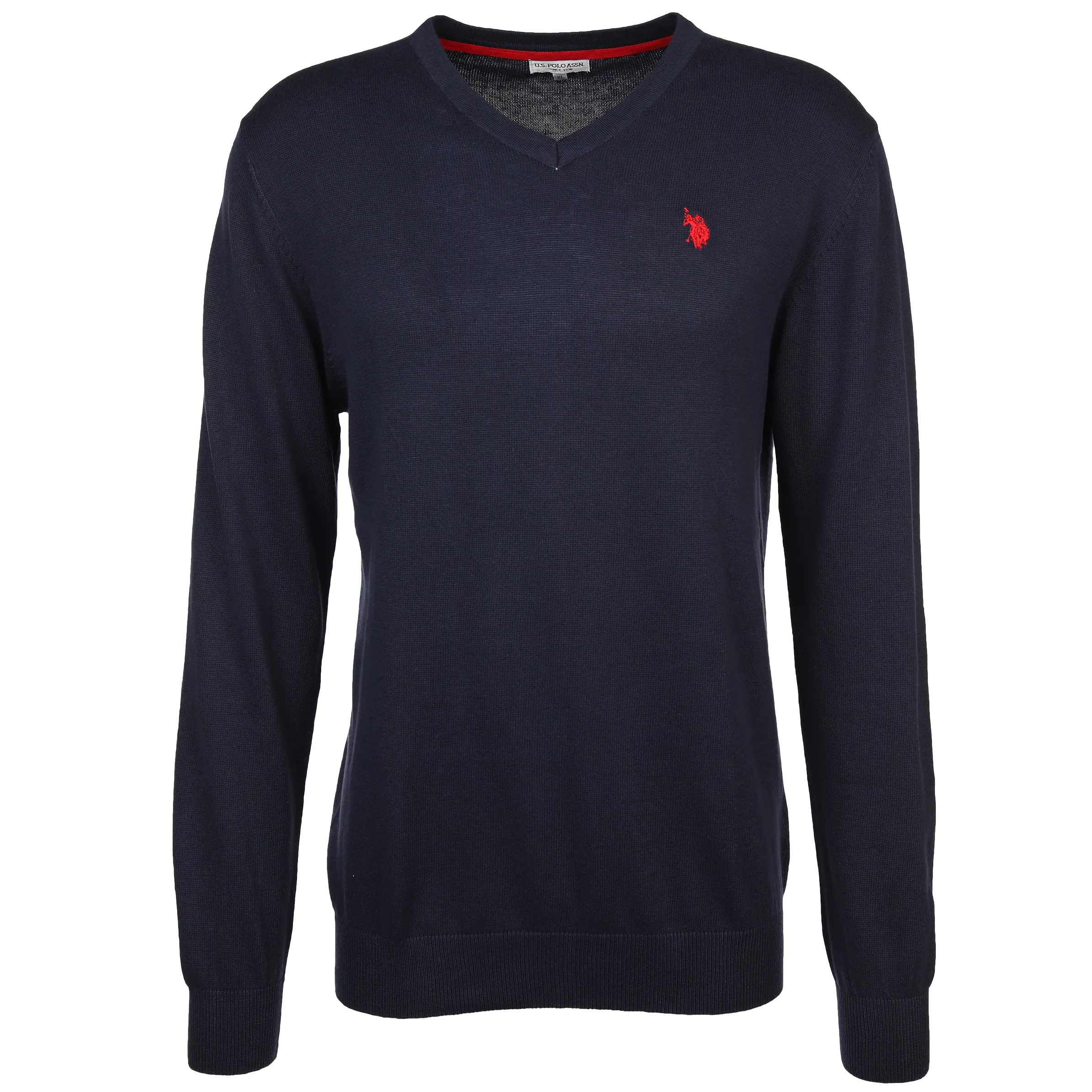 U.S. Polo Assn. He. Pullover V-Ausschnitt Marine 889560 NAVY 1