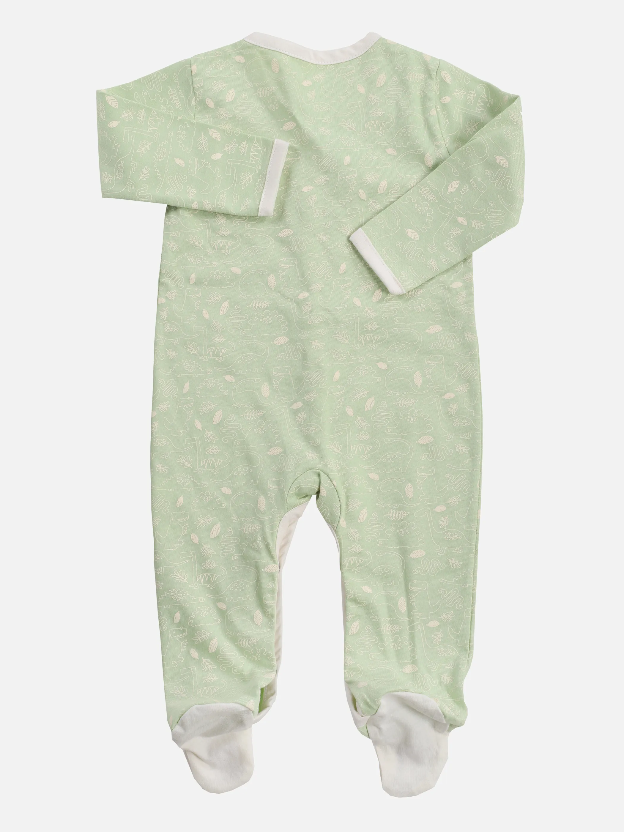 Bubble Gum BB NB Pyjama mit Fuß in h.grün Grün 860803 HELLGRÜN 2