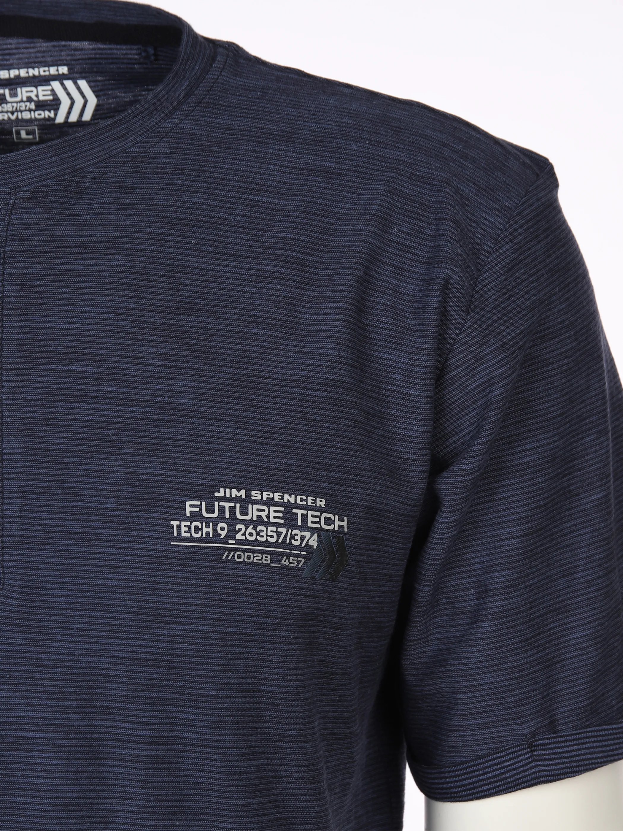 Jim Spencer He. Henleyshirt 1/2 Arm grindle Marine 873091 NAVY 3 Jim Spencer He. Henleyshirt 1/2 Arm grindle Marine 873091 NAVY 3