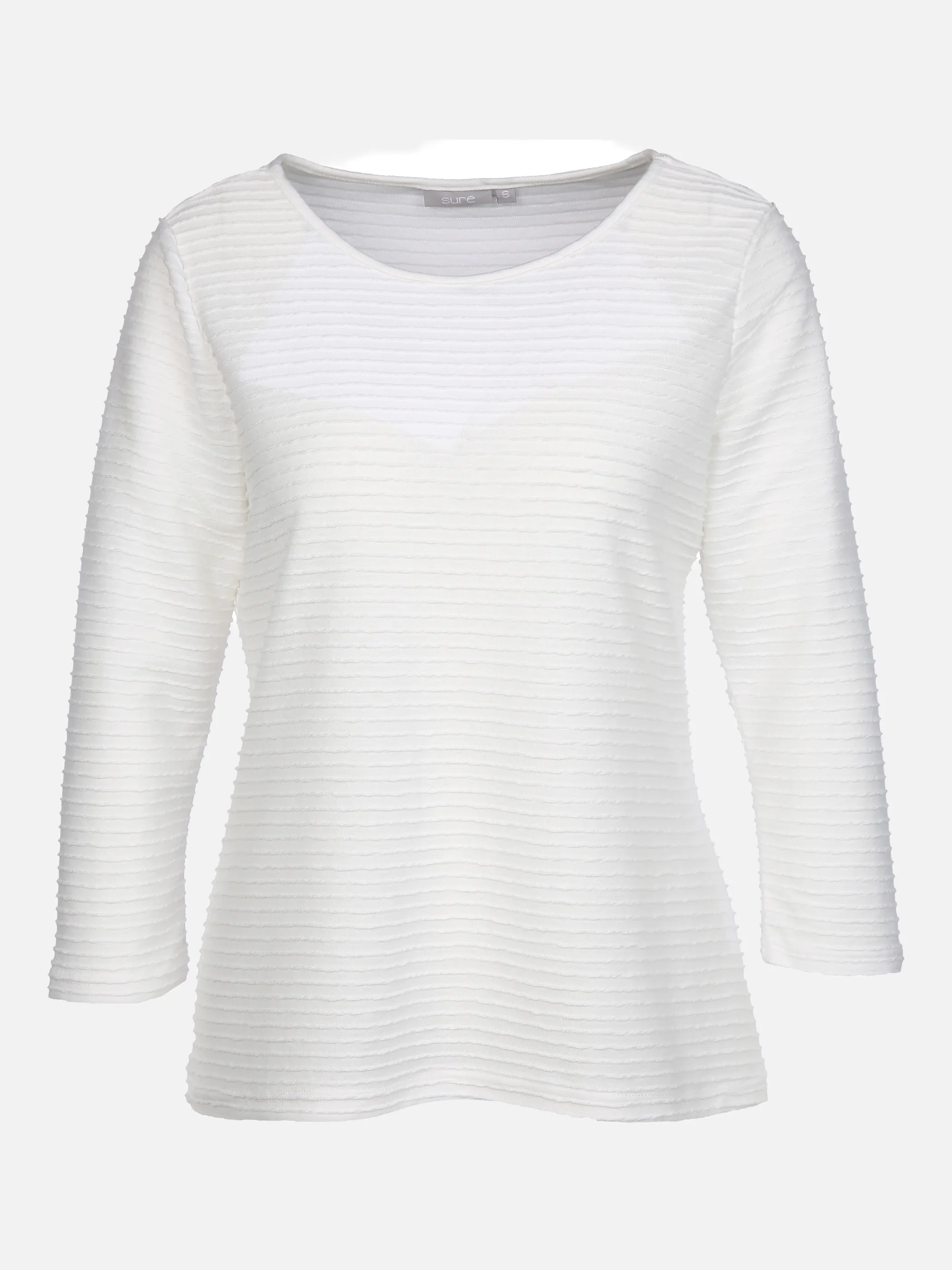 Sure Da-Struktur-Shirt 3/4 Arm Weiß 858012 OFFWHITE 1