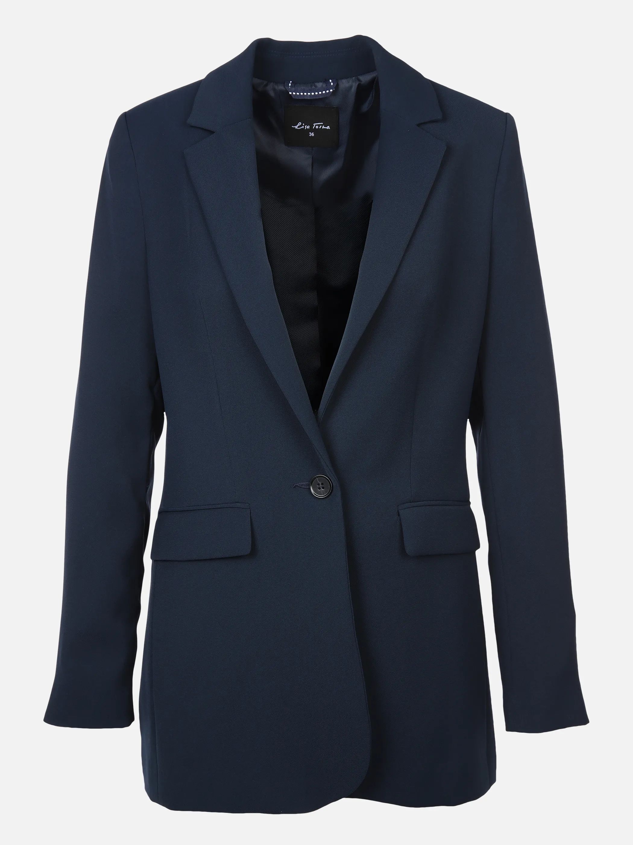 Lisa Tossa Da-Blazer in langer Form Marine 876278 NAVY 1 Lisa Tossa Da-Blazer in langer Form Marine 876278 NAVY 1