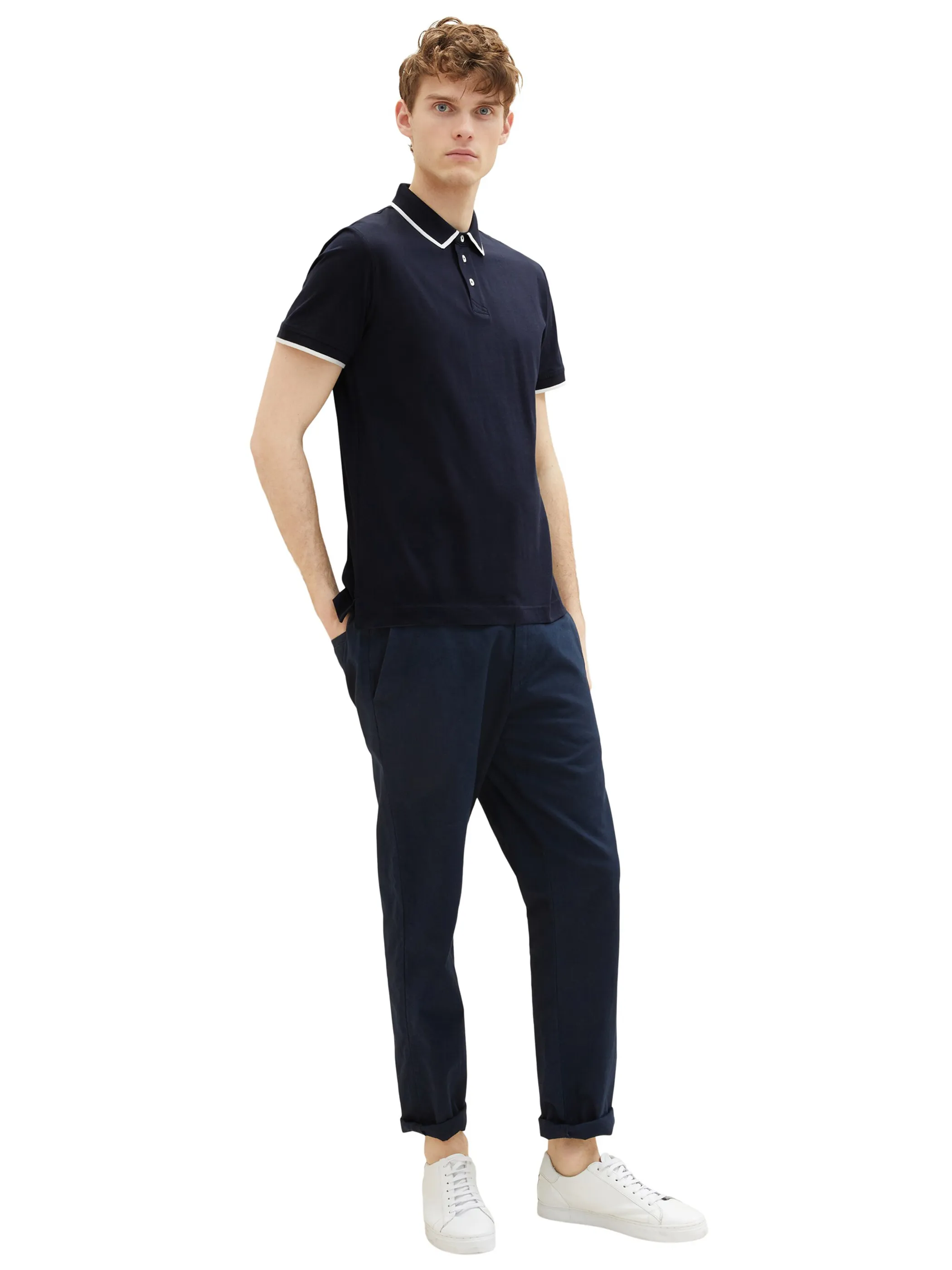 Tom Tailor 1036327 sportive jersey polo Blau 880547 10668 4