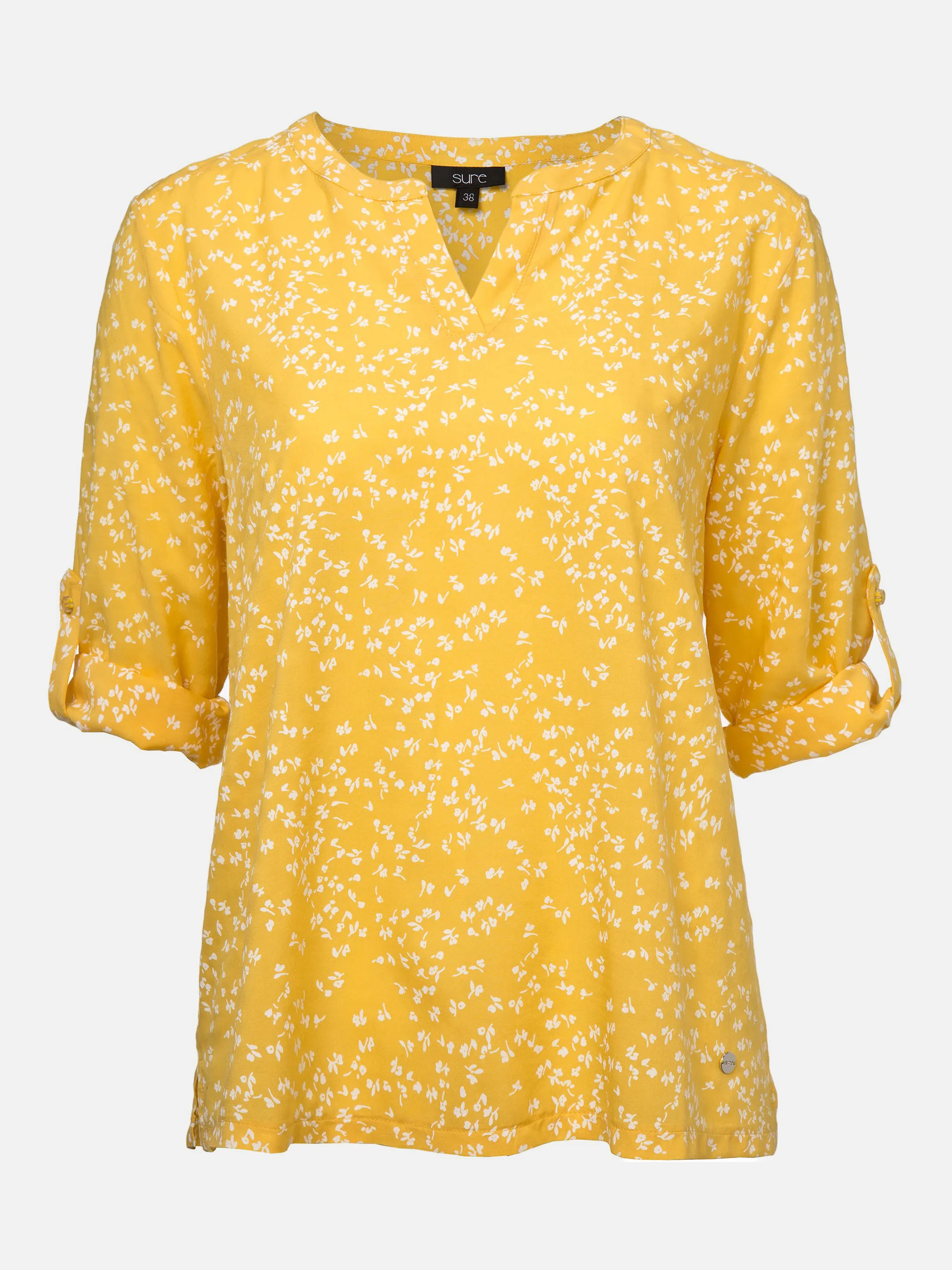 Sure Da-Viskoseprintbluse 3/4 Arm Gelb 838914 GELB 1 Sure Da-Viskoseprintbluse 3/4 Arm Gelb 838914 GELB 1