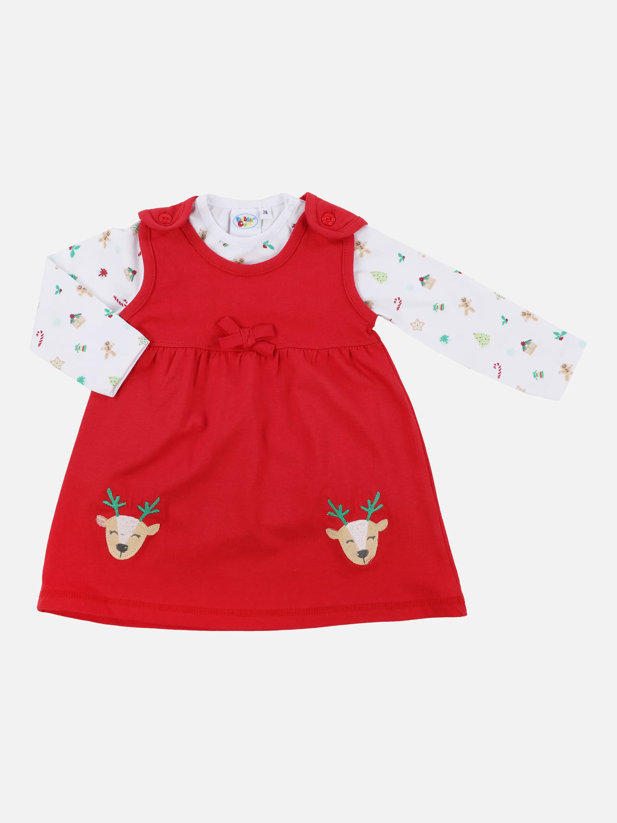 Bubble Gum BG XMAS 2er Set Kleid in rot Rot 871233 WEIS 1 Bubble Gum BG XMAS 2er Set Kleid in rot Rot 871233 WEIS 1