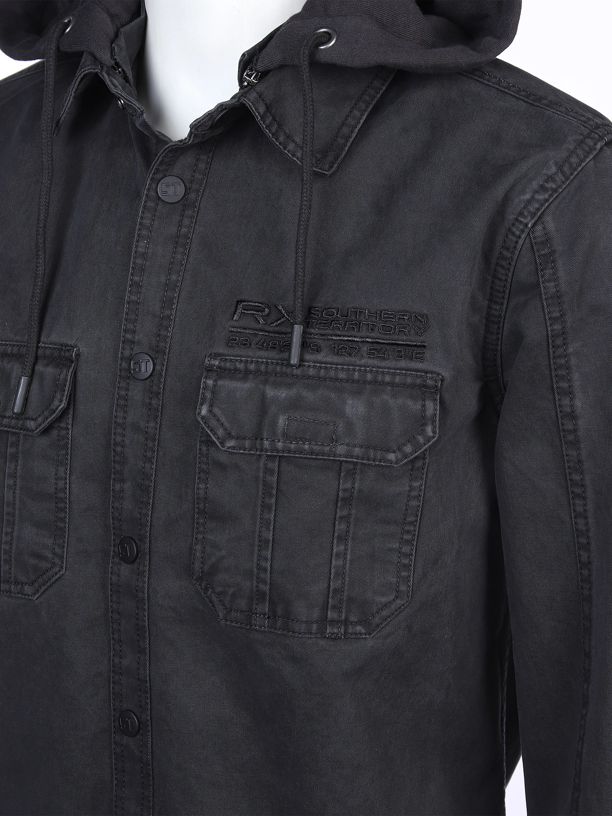 Southern Territory He. Overshirt 1/1 Arm washer Schwarz 862091 BLACK 3 Southern Territory He. Overshirt 1/1 Arm washer Schwarz 862091 BLACK 3