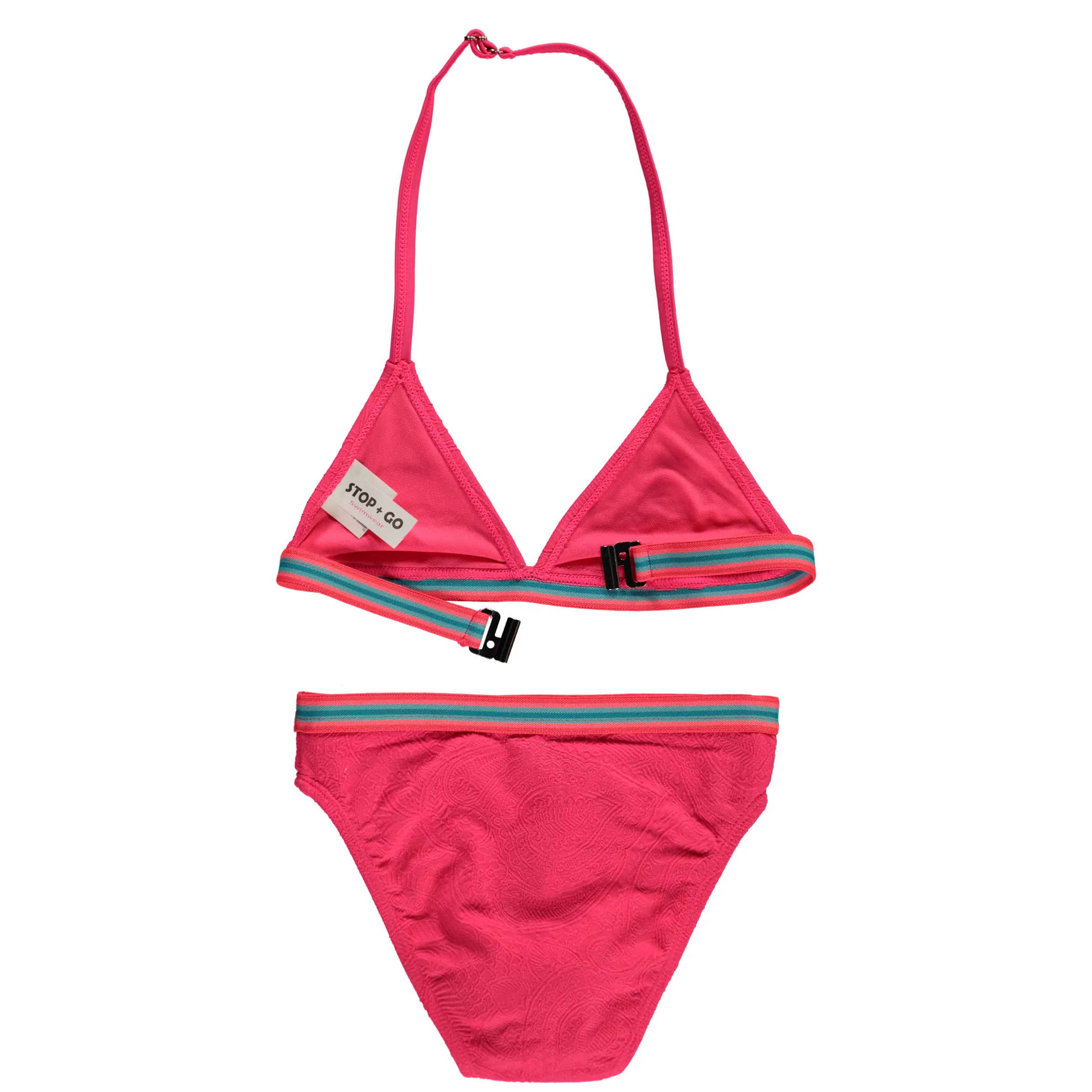 Stop + Go Md-Neckholder Bikini Set Gelb 807594 NEONPINK 2