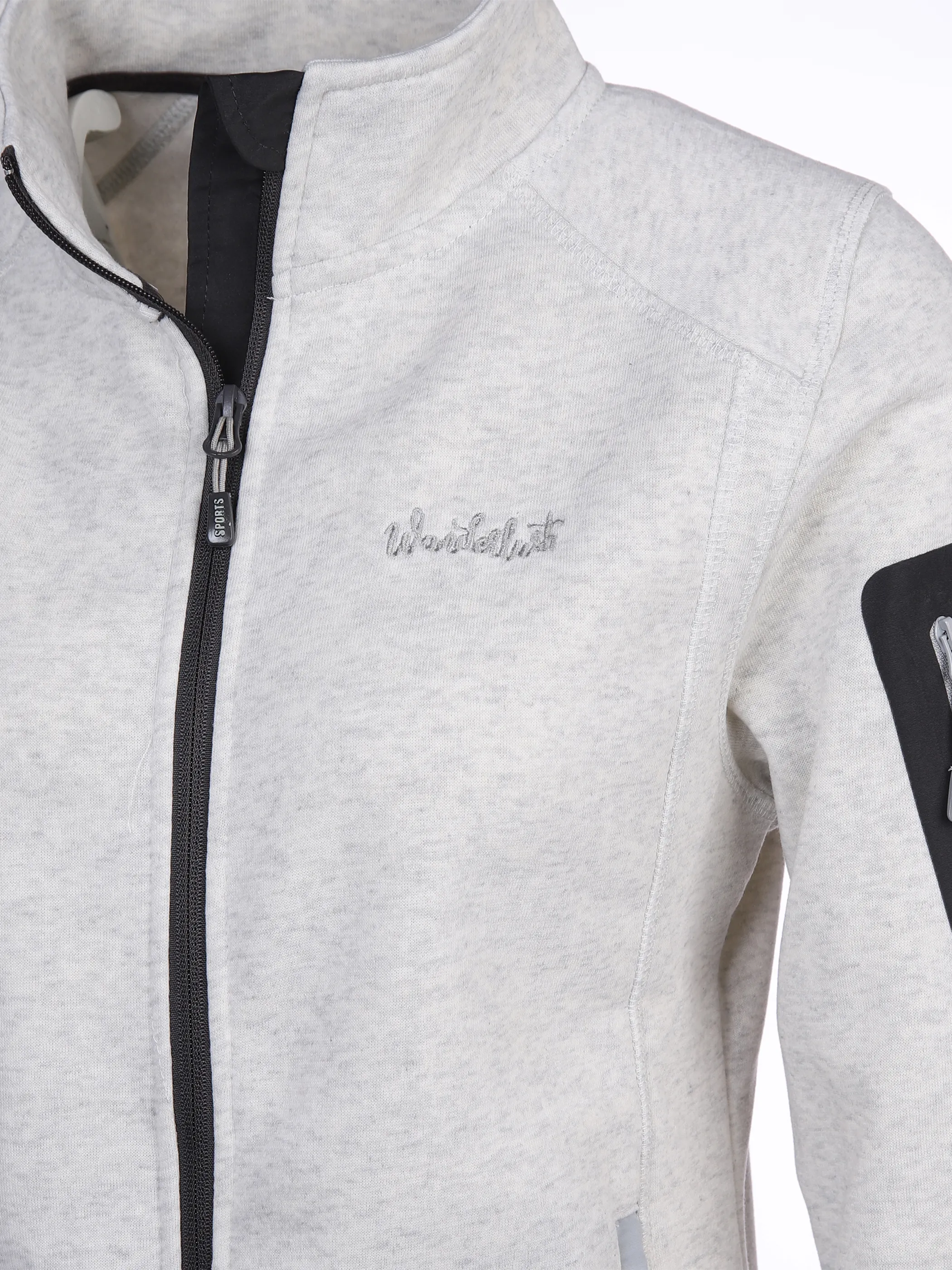 Grinario Sports Da-Fleecejacke Weiß 868041 WHITE MEL 3