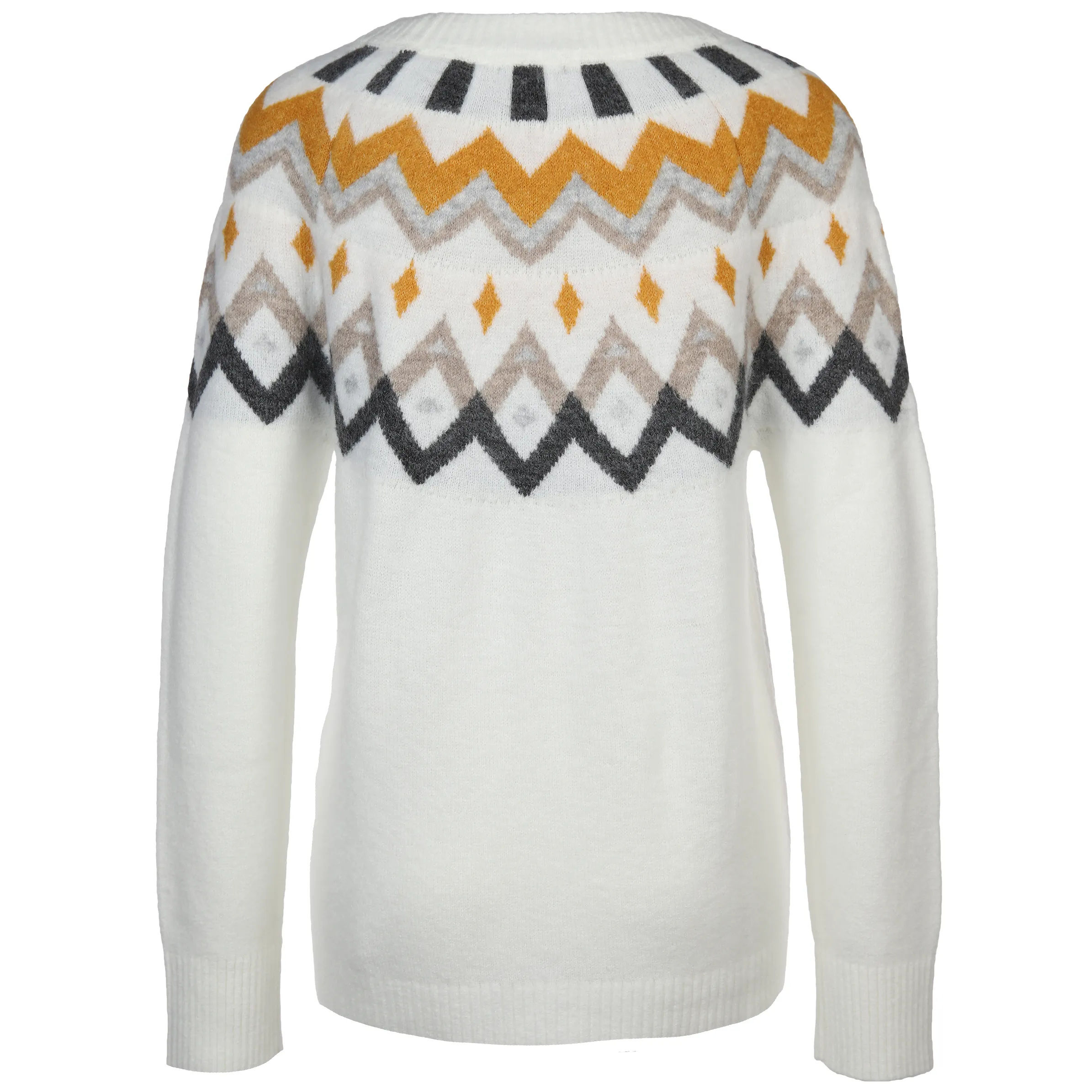Lisa Tossa Da-Pullover m. Norwegerstrick Weiß 881795 OFFWHITE M 2 Lisa Tossa Da-Pullover m. Norwegerstrick Weiß 881795 OFFWHITE M 2