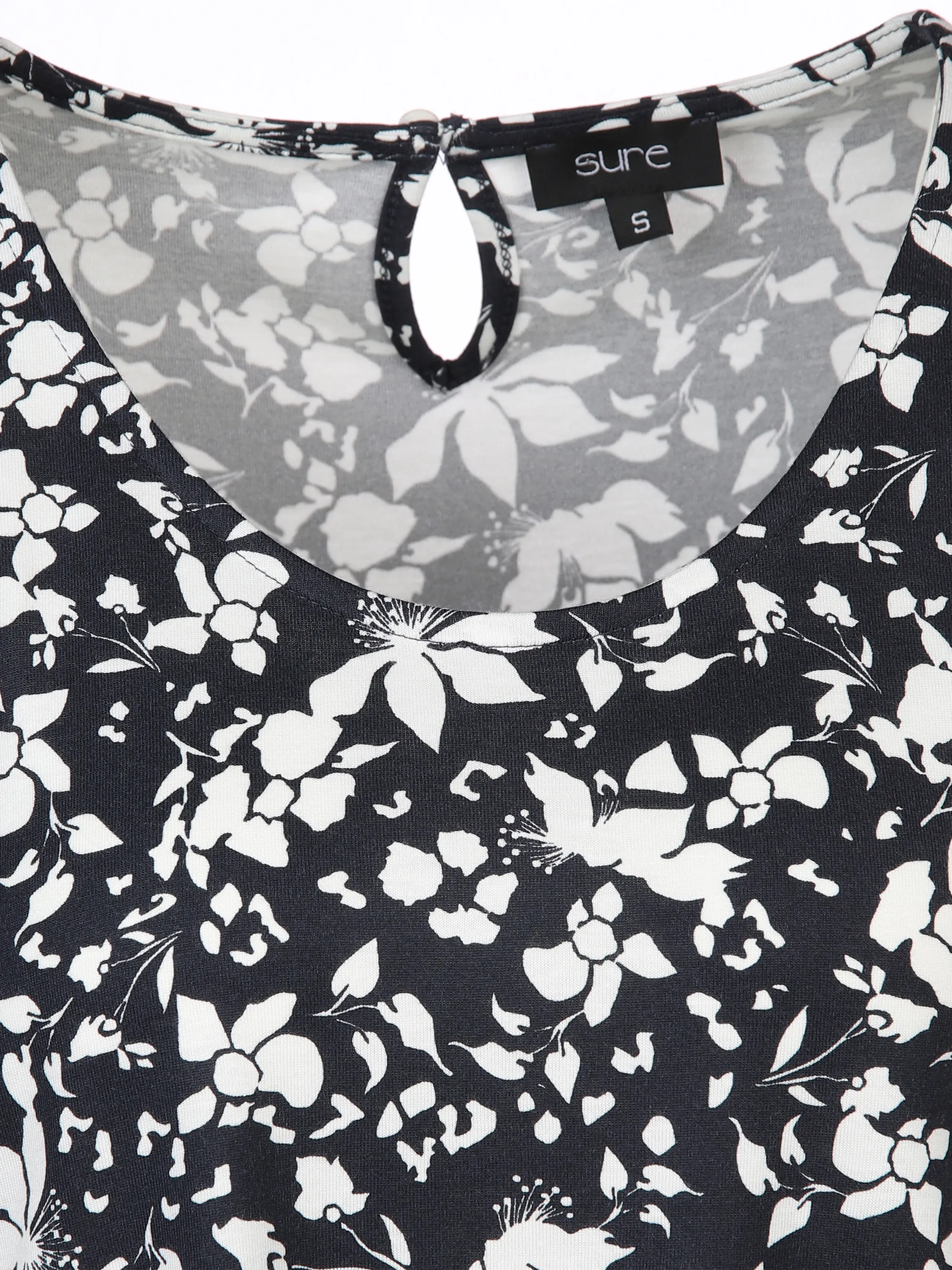 Sure Da-Shirtkleid m. Alloverprint, Marine 875879 NAVY/WEIß 3 Sure Da-Shirtkleid m. Alloverprint, Marine 875879 NAVY/WEIß 3