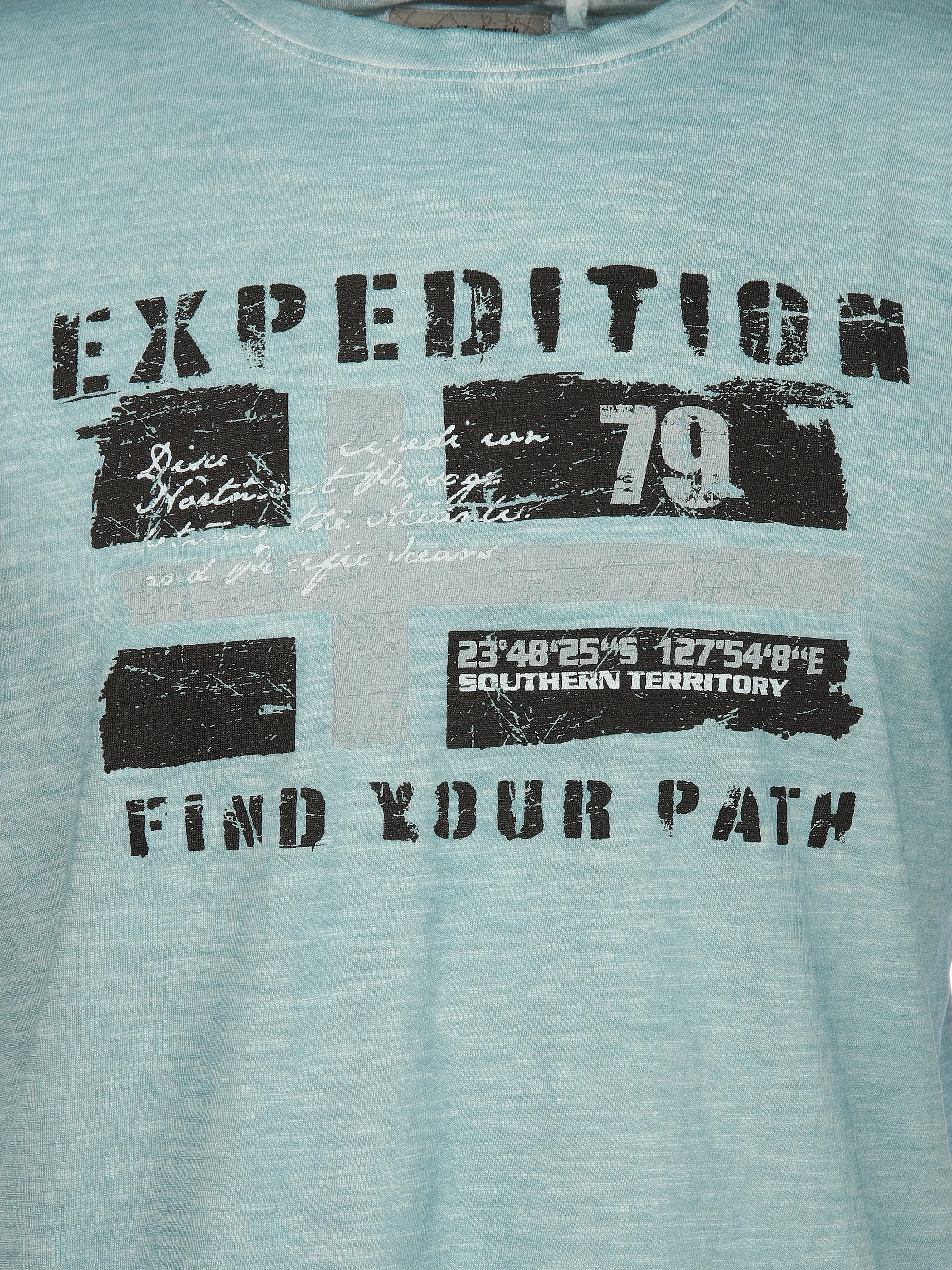 Southern Territory He. T-Shirt 1/2 Arm Logo Blau 910619 AQUA 3