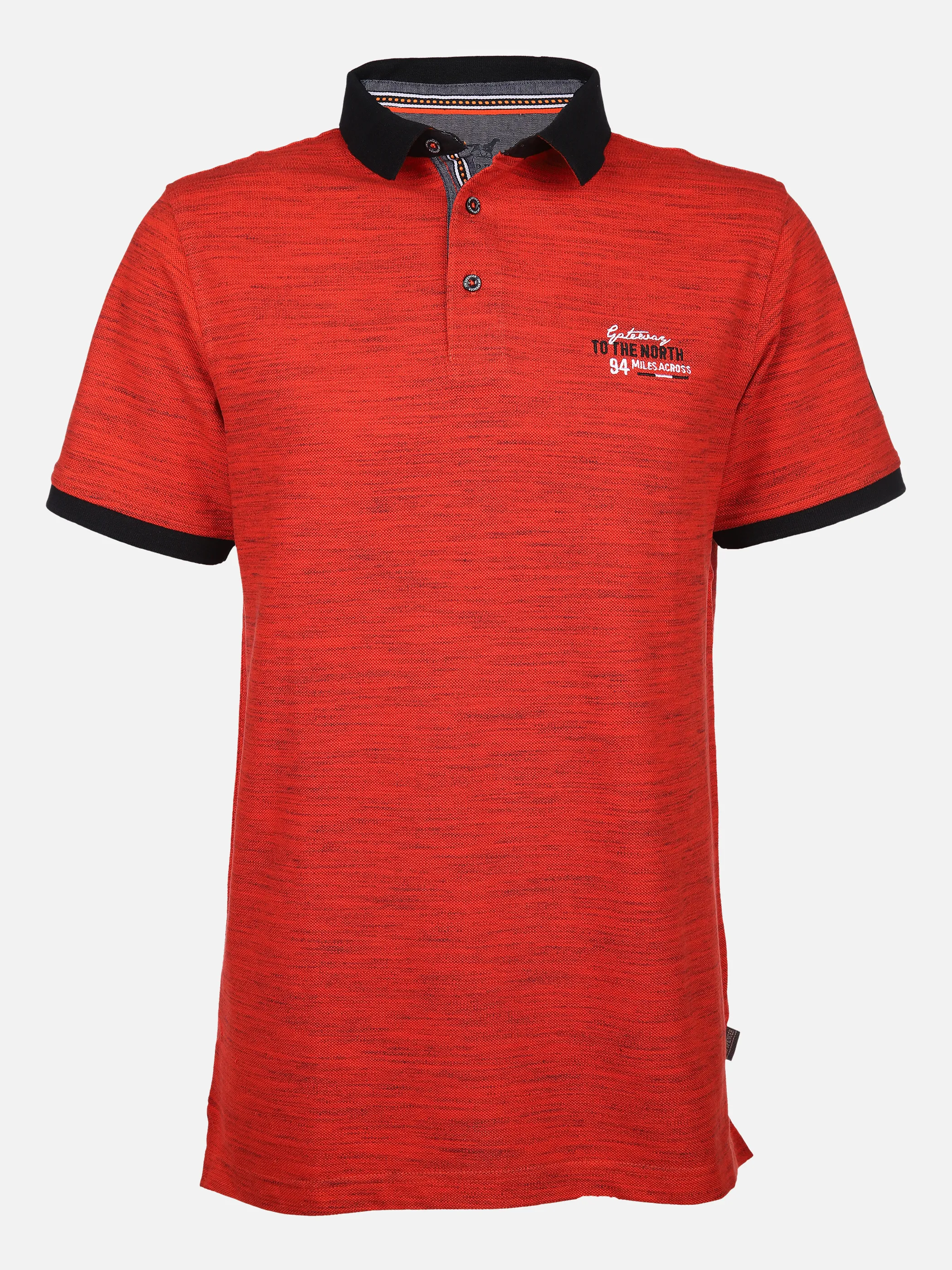 Jim Spencer He. Poloshirt 1/2 Arm injected Orange 852228 ORANGE 1