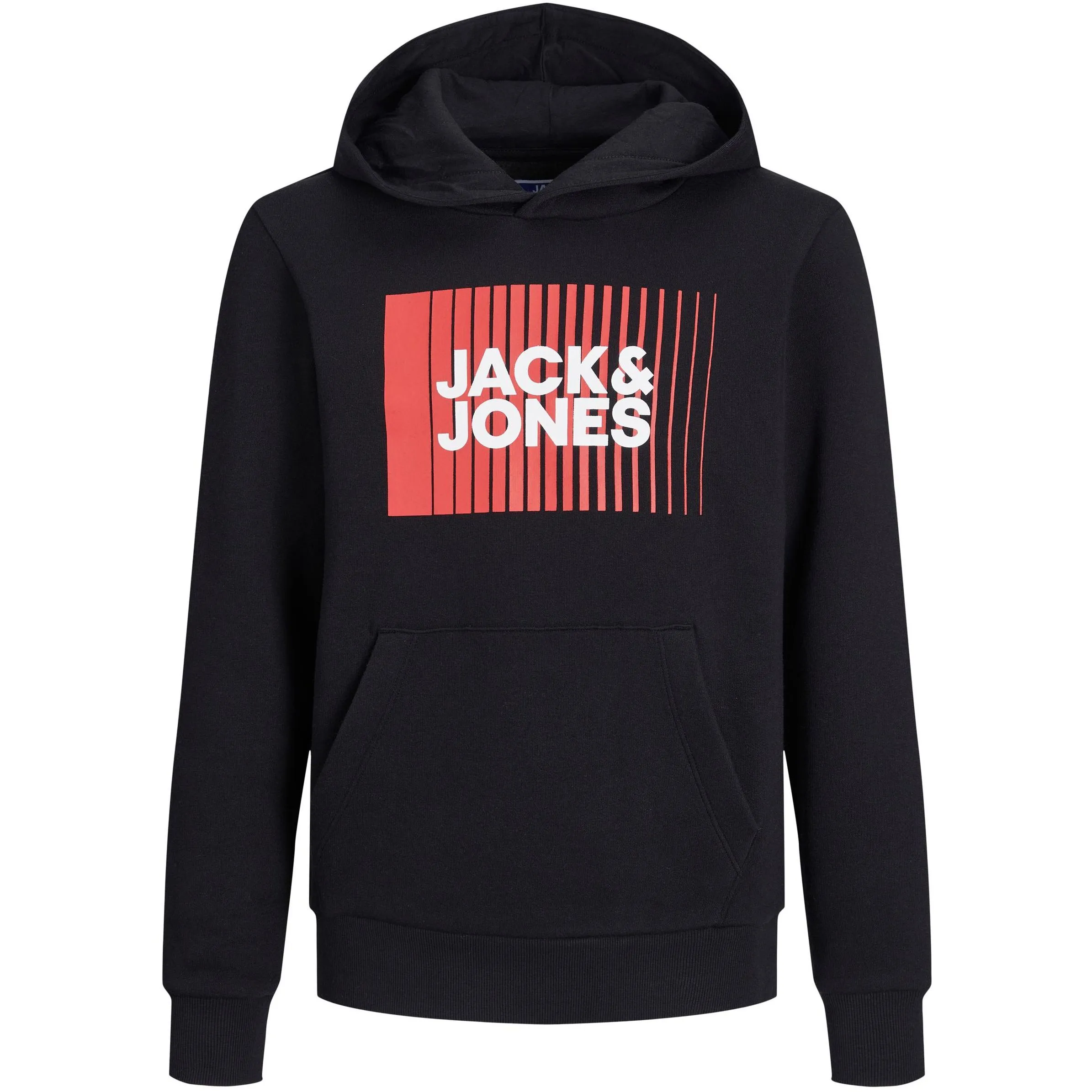 Jack&Jones Junior 12237459 JJECORP LOGO SWEAT HO Schwarz 879585 178012 1