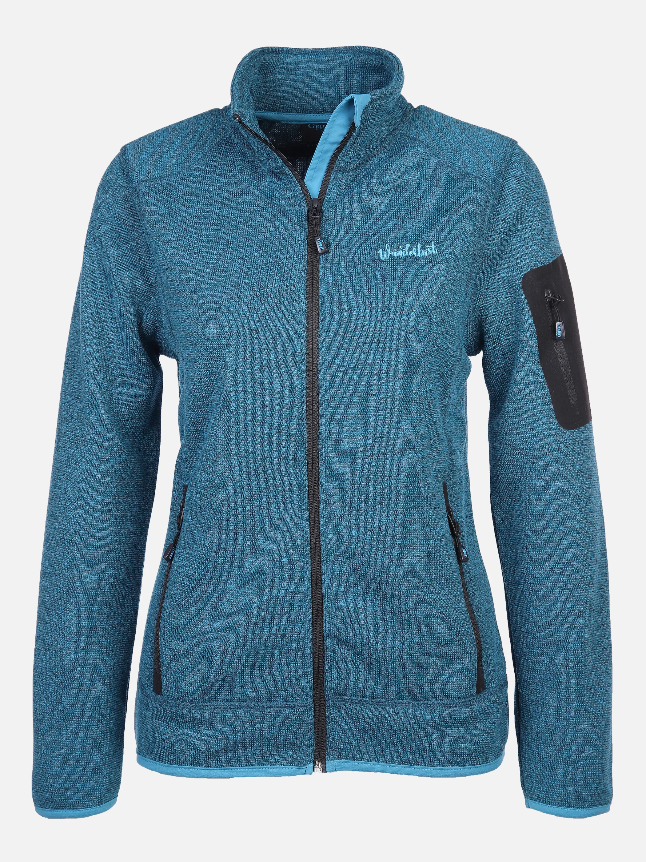 Grinario Sports Da-Fleecejacke Blau 868041 LIGHT BLUE 1