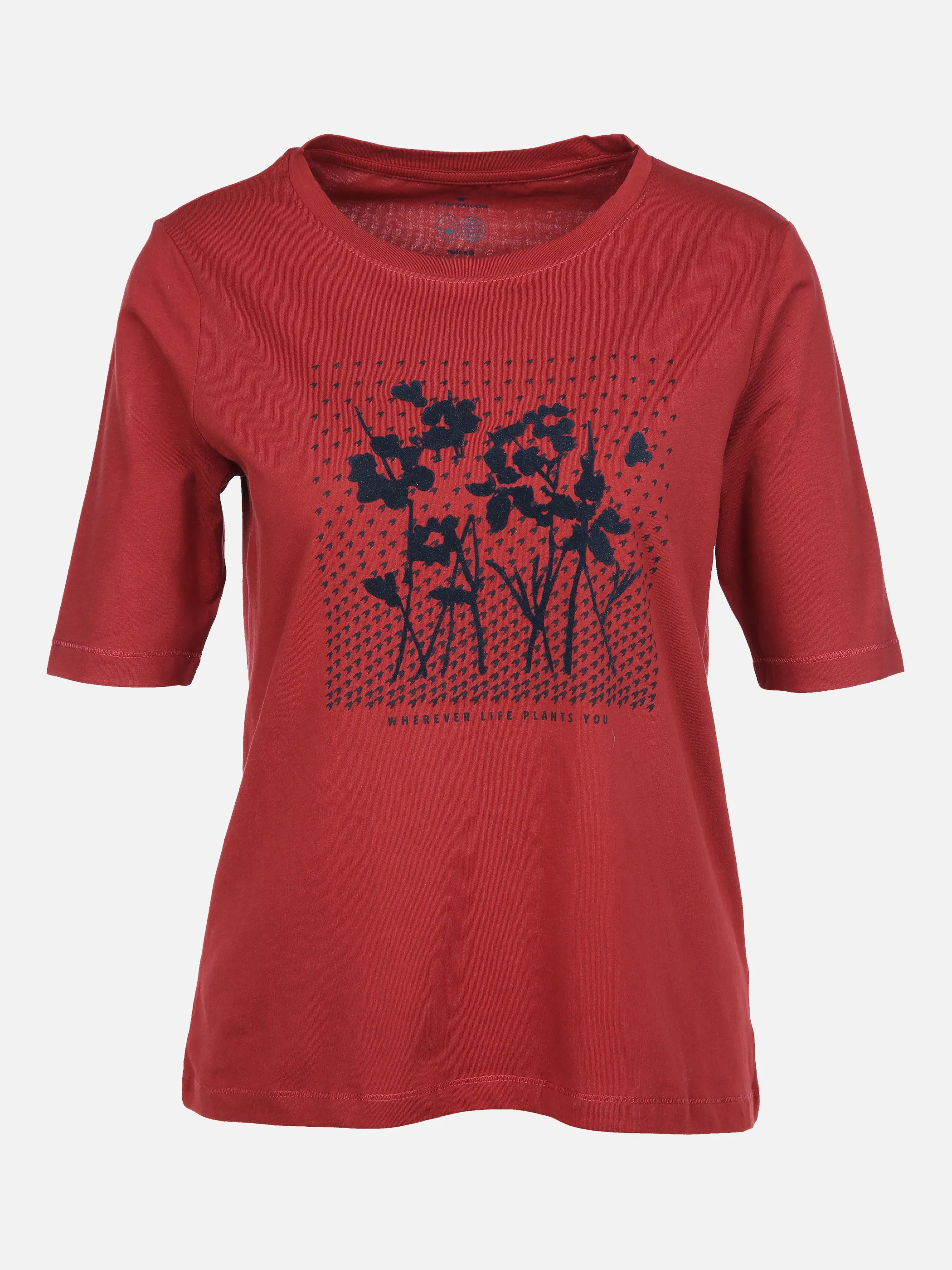 Tom Tailor 1027150 T-shirt frontprint Rot 856705 27470 1 Tom Tailor 1027150 T-shirt frontprint Rot 856705 27470 1