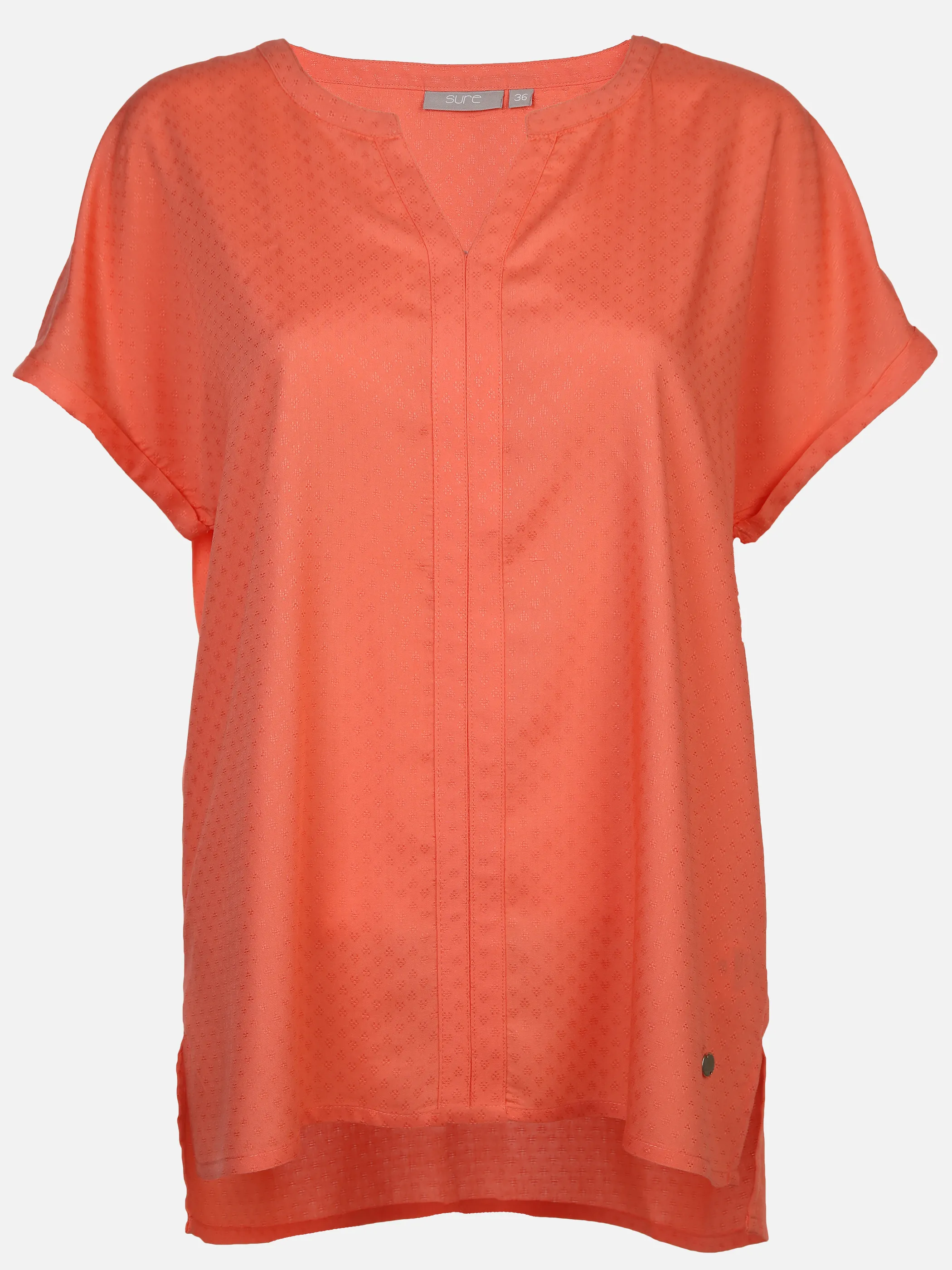 Sure Da-Bluse 1/2 Arm uni Orange 890386 PAPAYA 1