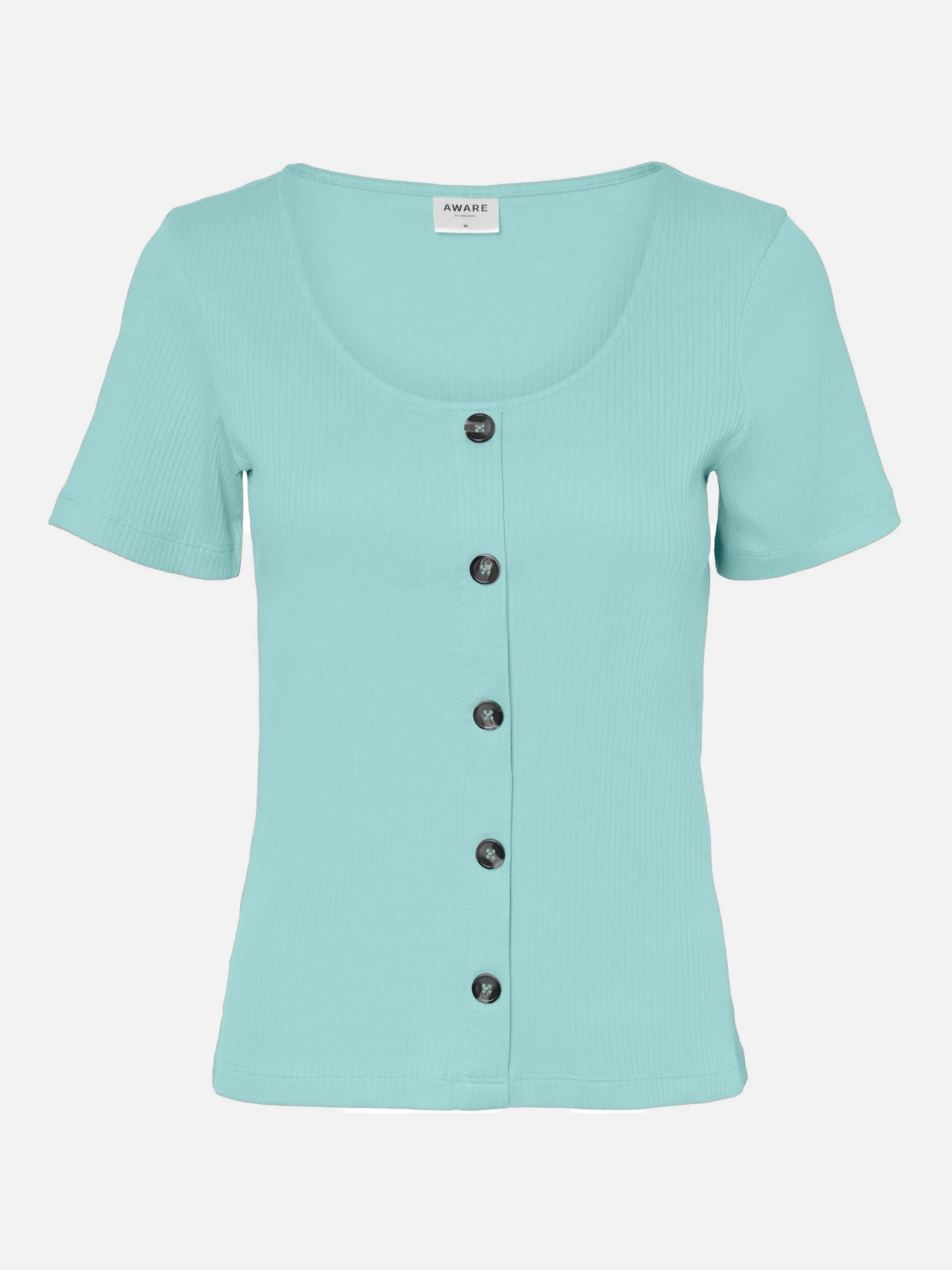 Vero Moda 10230199 VMHELSINKI SS TOP  GA Blau 846463 175610 1