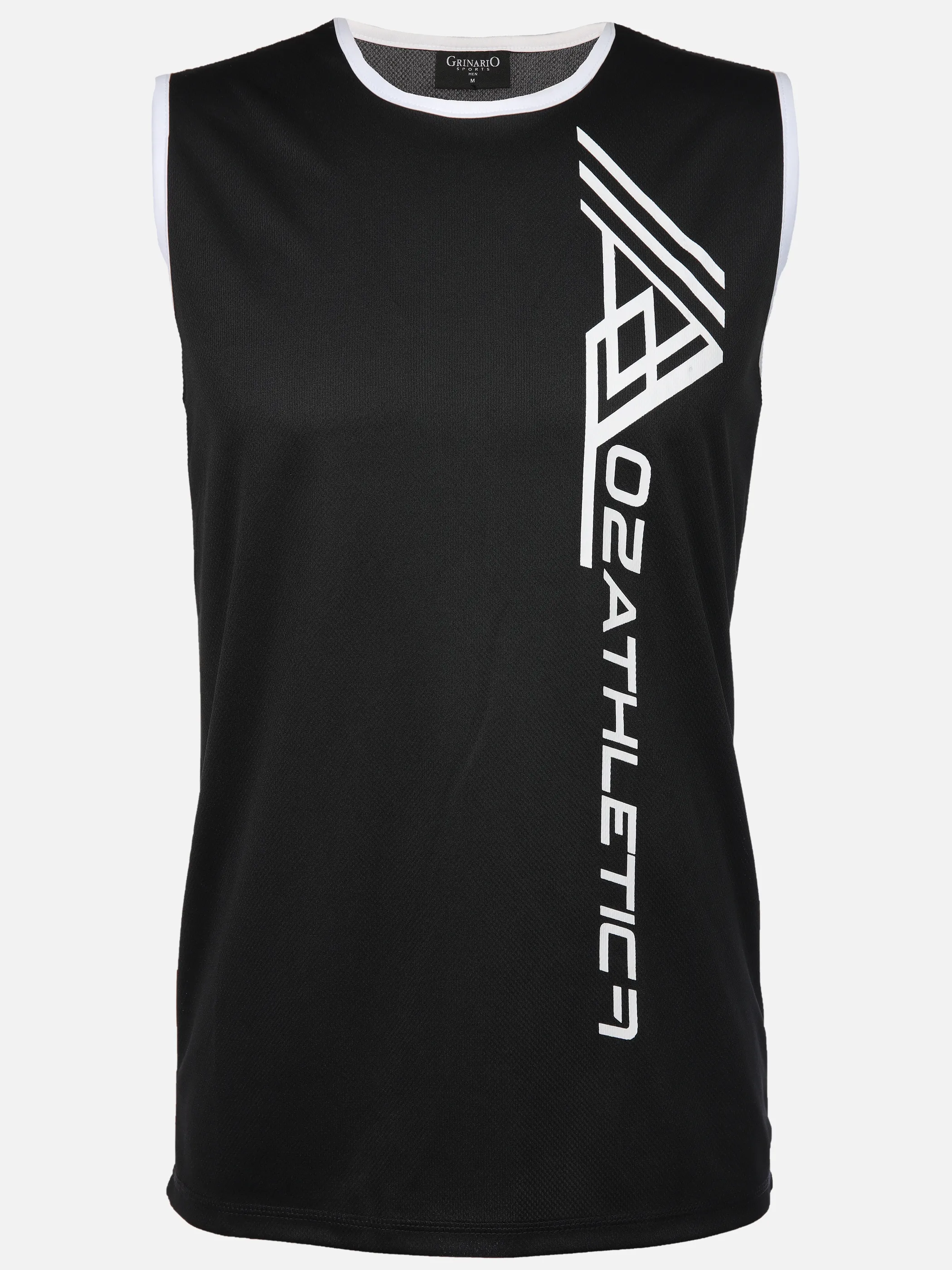 Grinario Sports He-Tanktop Schwarz 908196 BL/WHITE 1